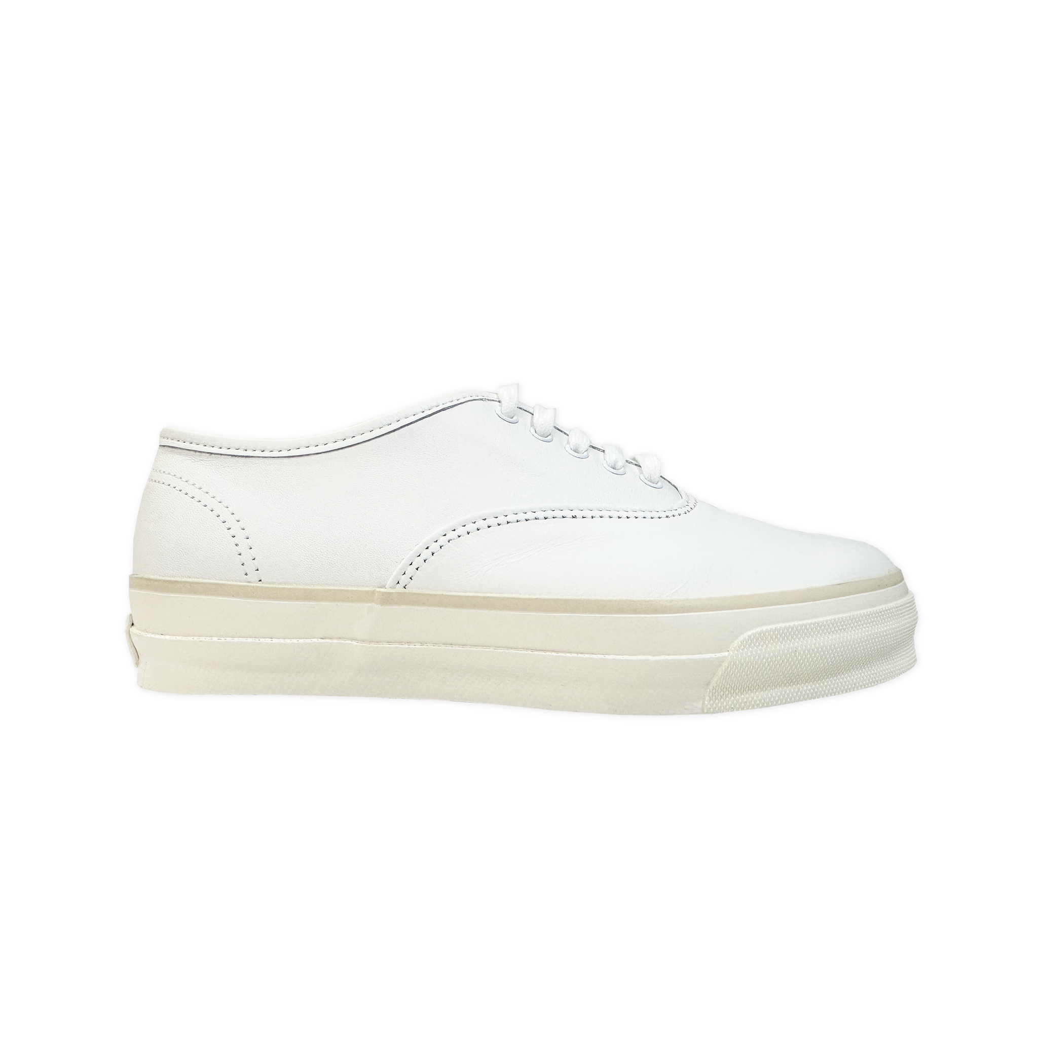 White Vulcan Leather Sneaker
