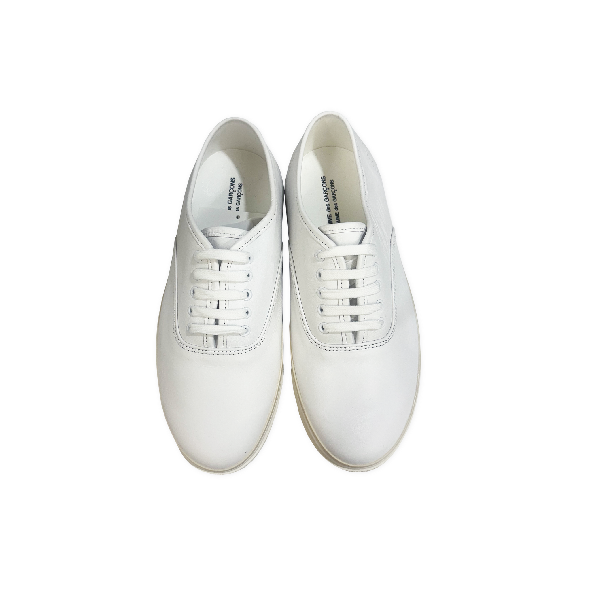 White Vulcan Leather Sneaker
