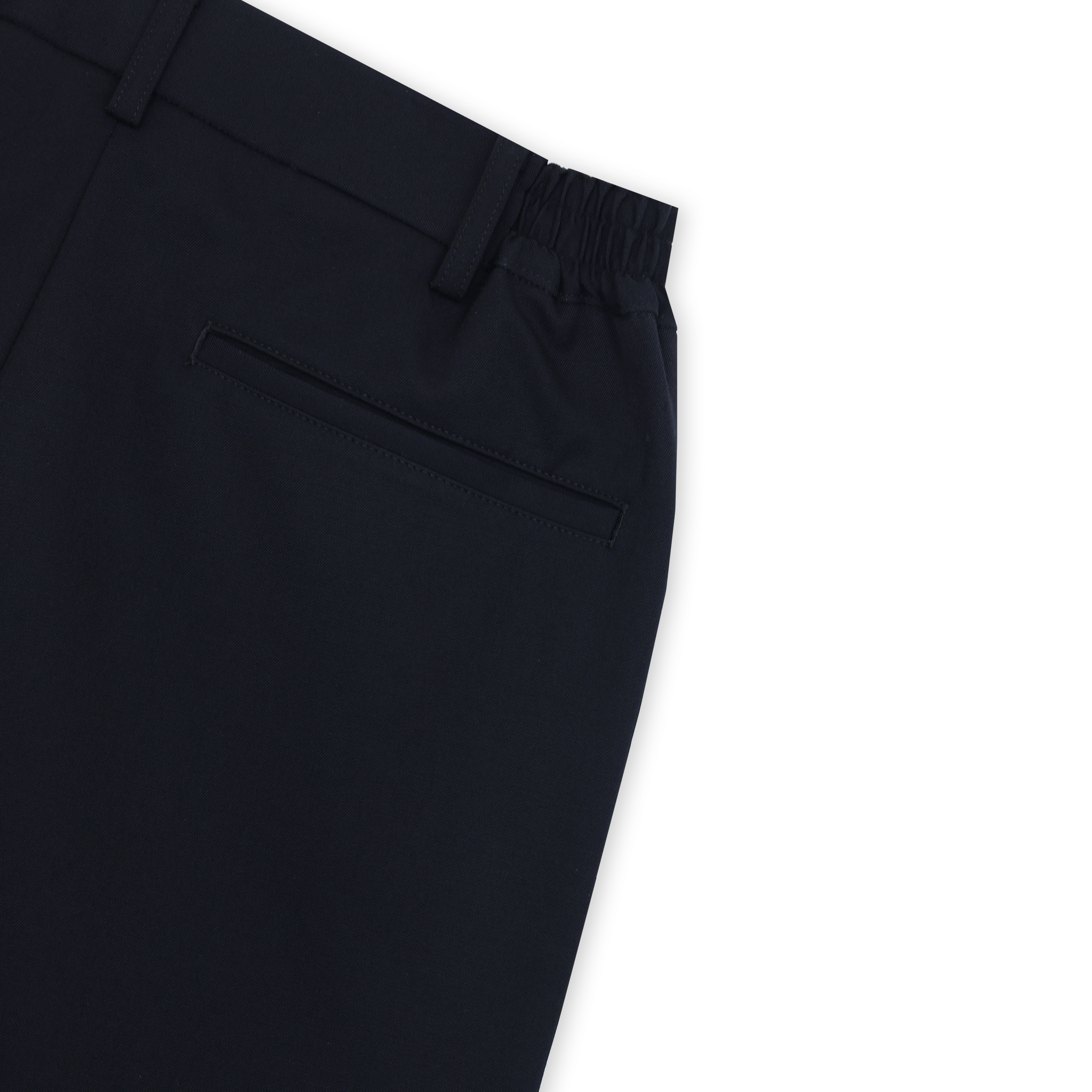 Wool Gabardine Straight Cut Pant