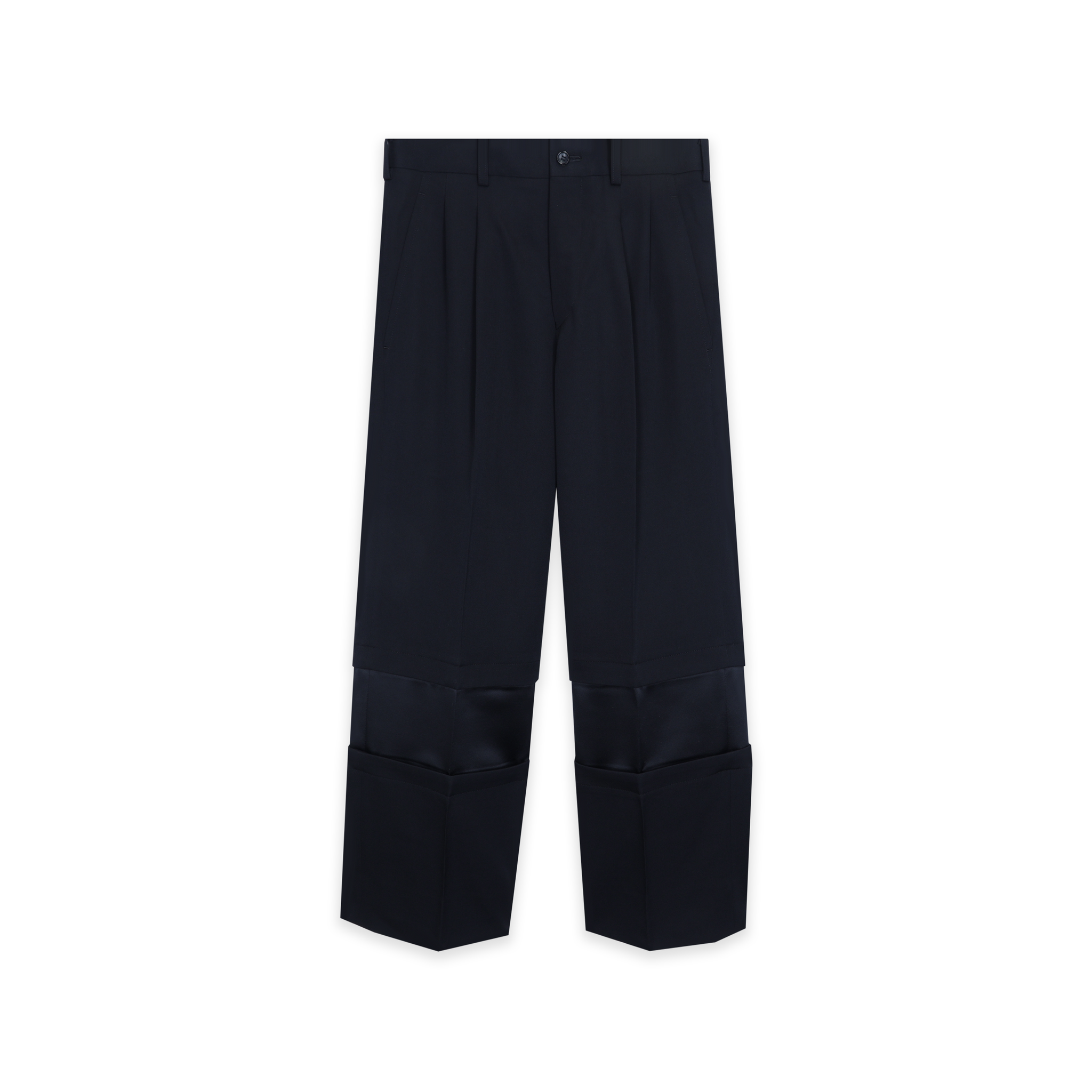 Gabardine x Satin Cut Away Pant
