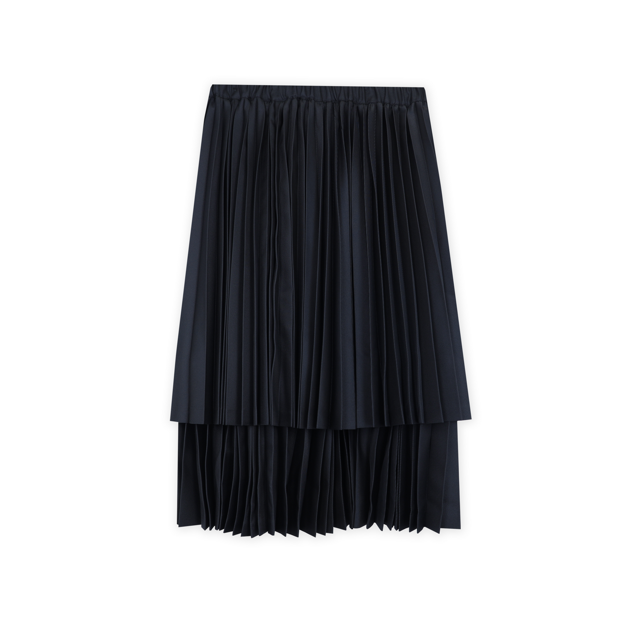 Double Layer Accordion Pleat Skirt