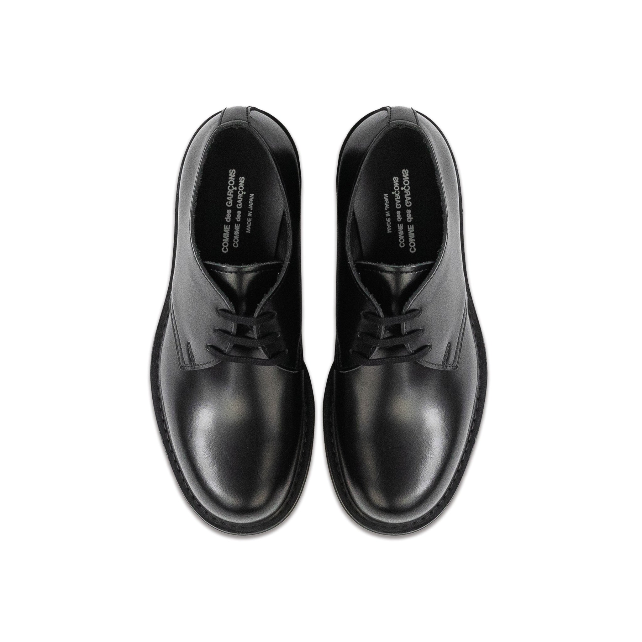 Black Goodyear Leather Lace-Up Shoes