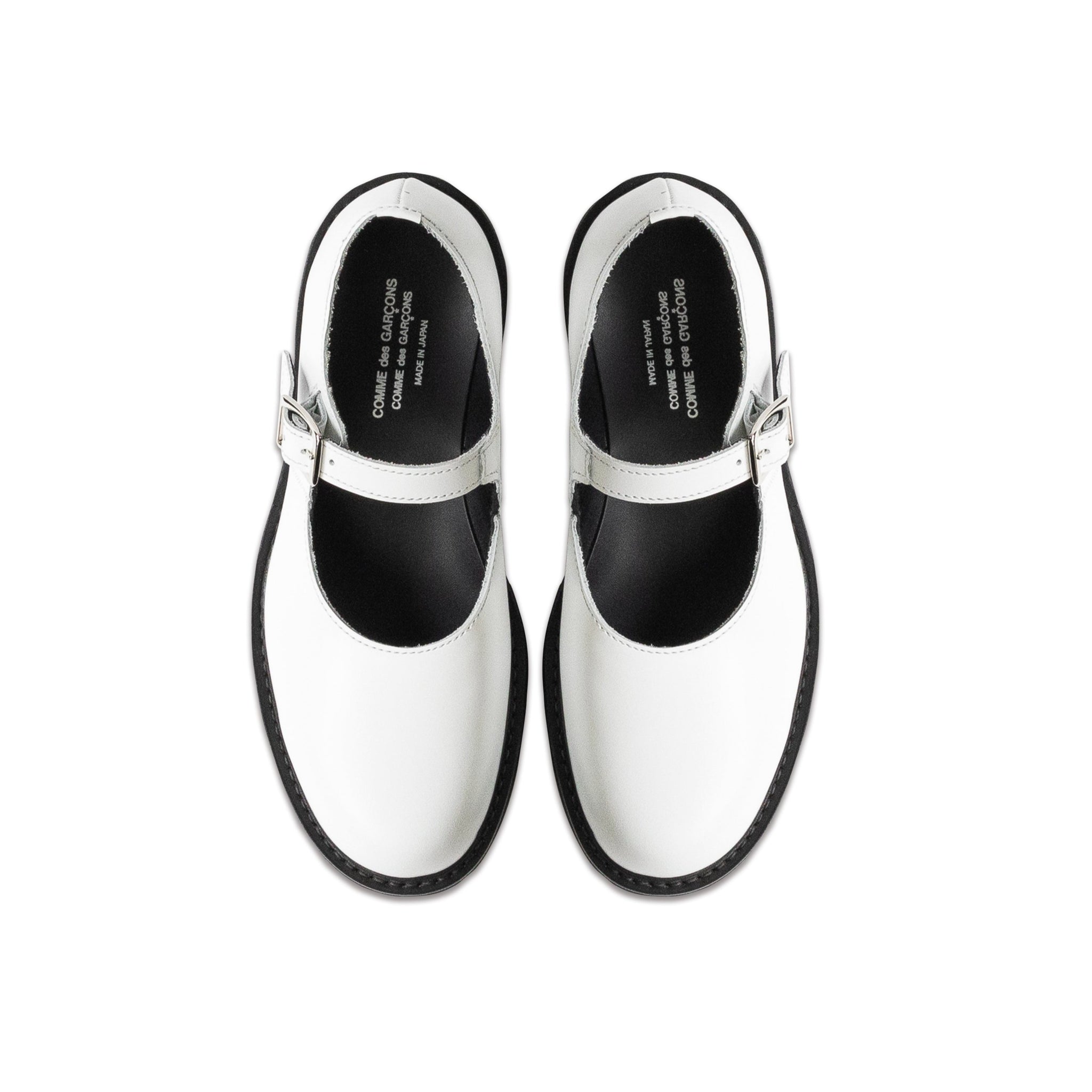 Leather Mary Jane Shoes White