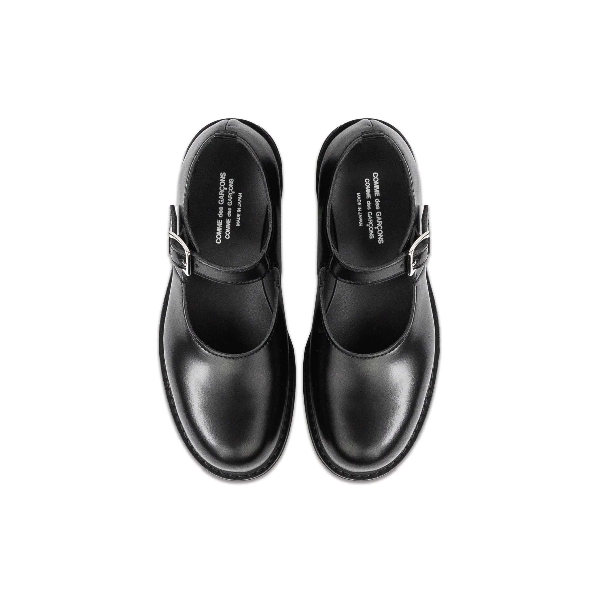 Leather Goodyear Mary Jane Shoes Black