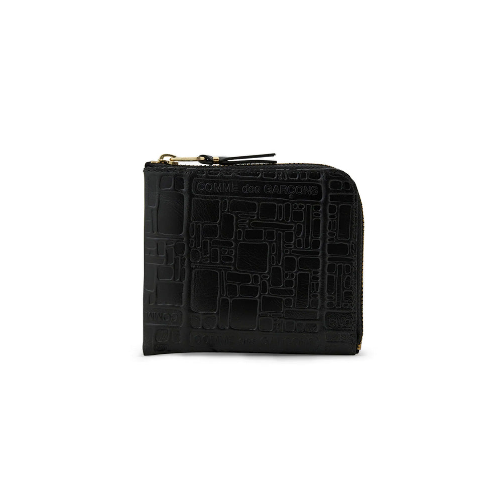 Embossed Logotype Wallet Black 3100EL