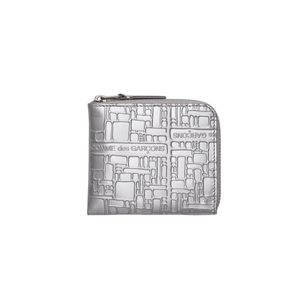 Embossed Logotype Wallet Silver 3100EG