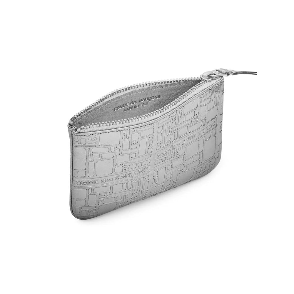 Embossed Logotype Wallet Silver 8100EG