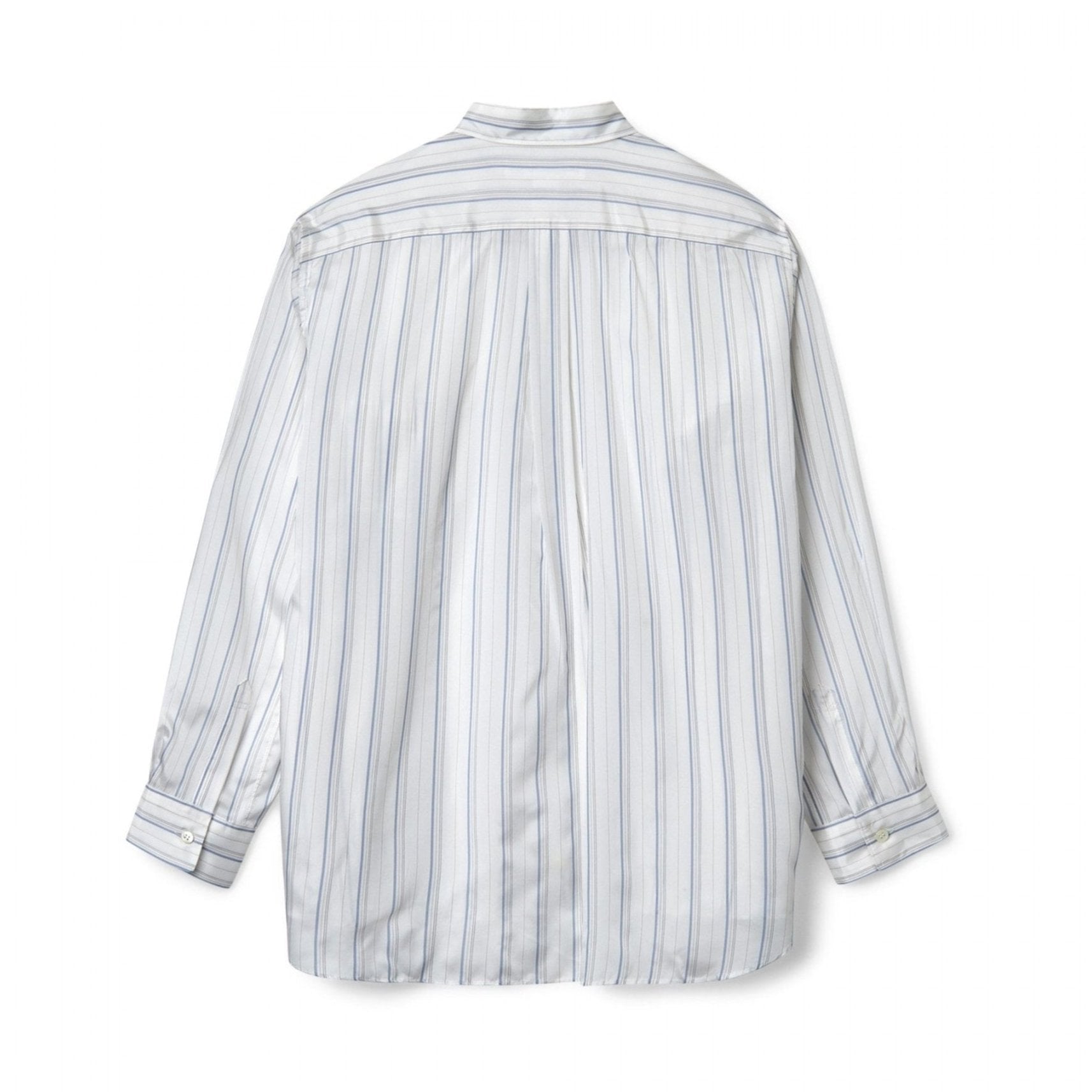 SHIRT FOREVER Cupra Taffeta White Stripe Shirt – COMME des SHIRT FOREVER Cupra Taffeta White Stripe Shirt – COMME des