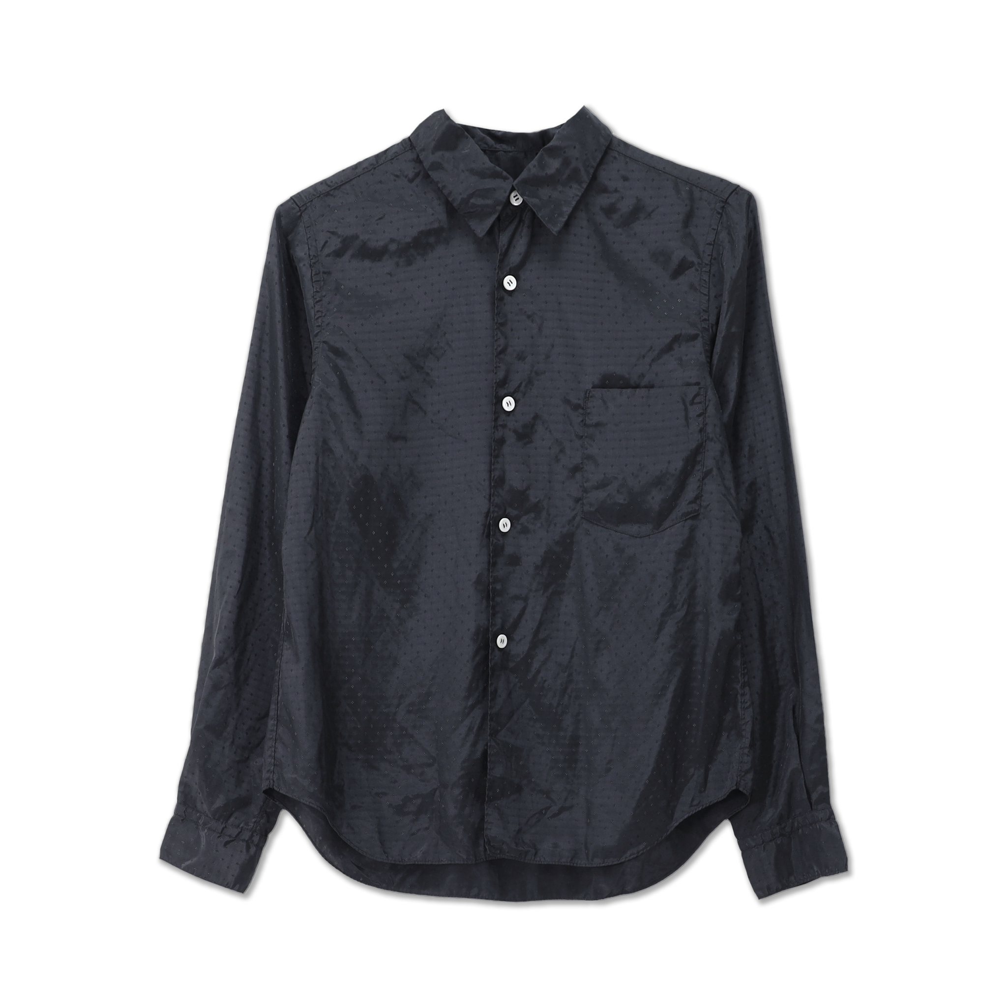 Poly/Dobby Shirt with Diamond Pattern
