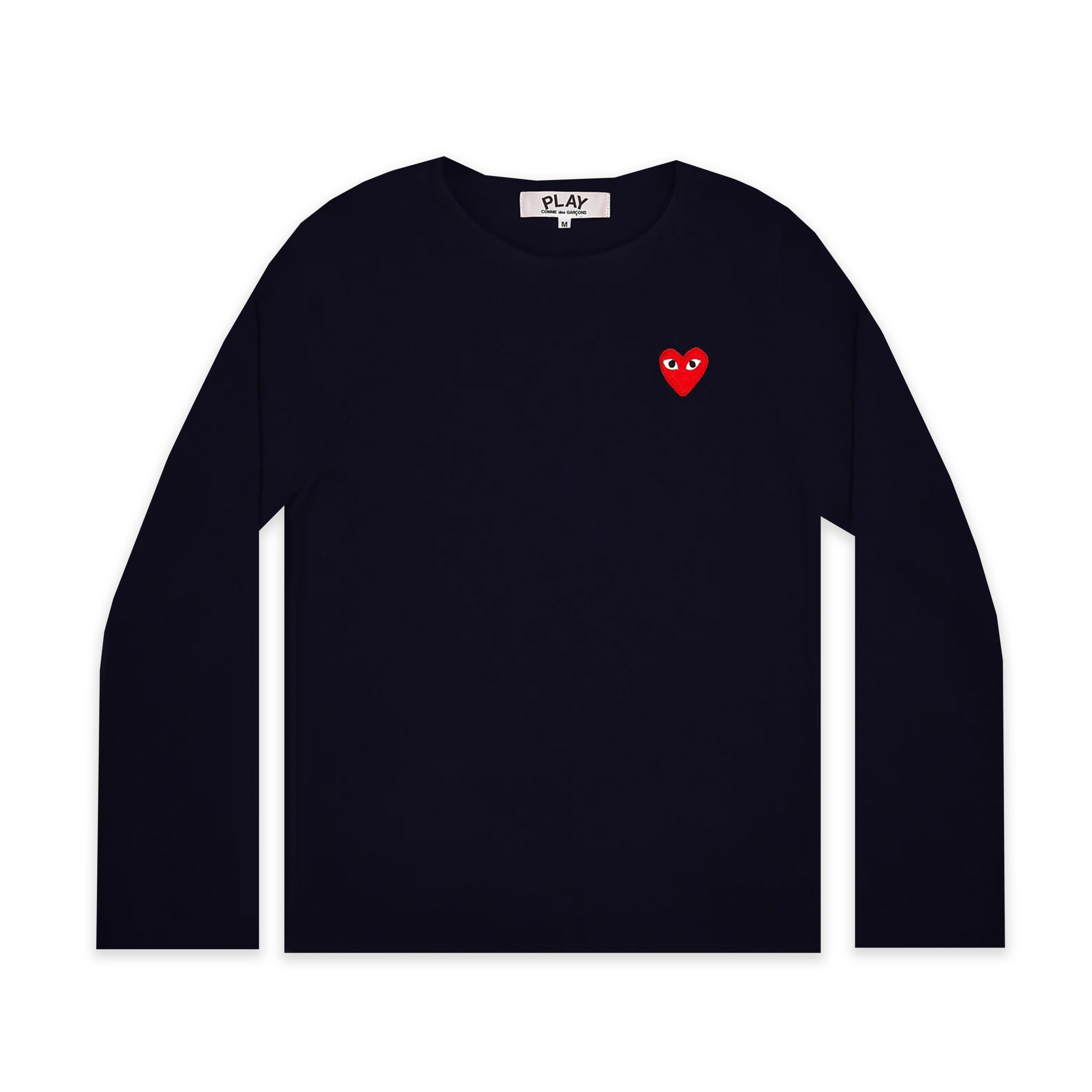 PLAY Round Neck Sweater Red Emblem (Navy)