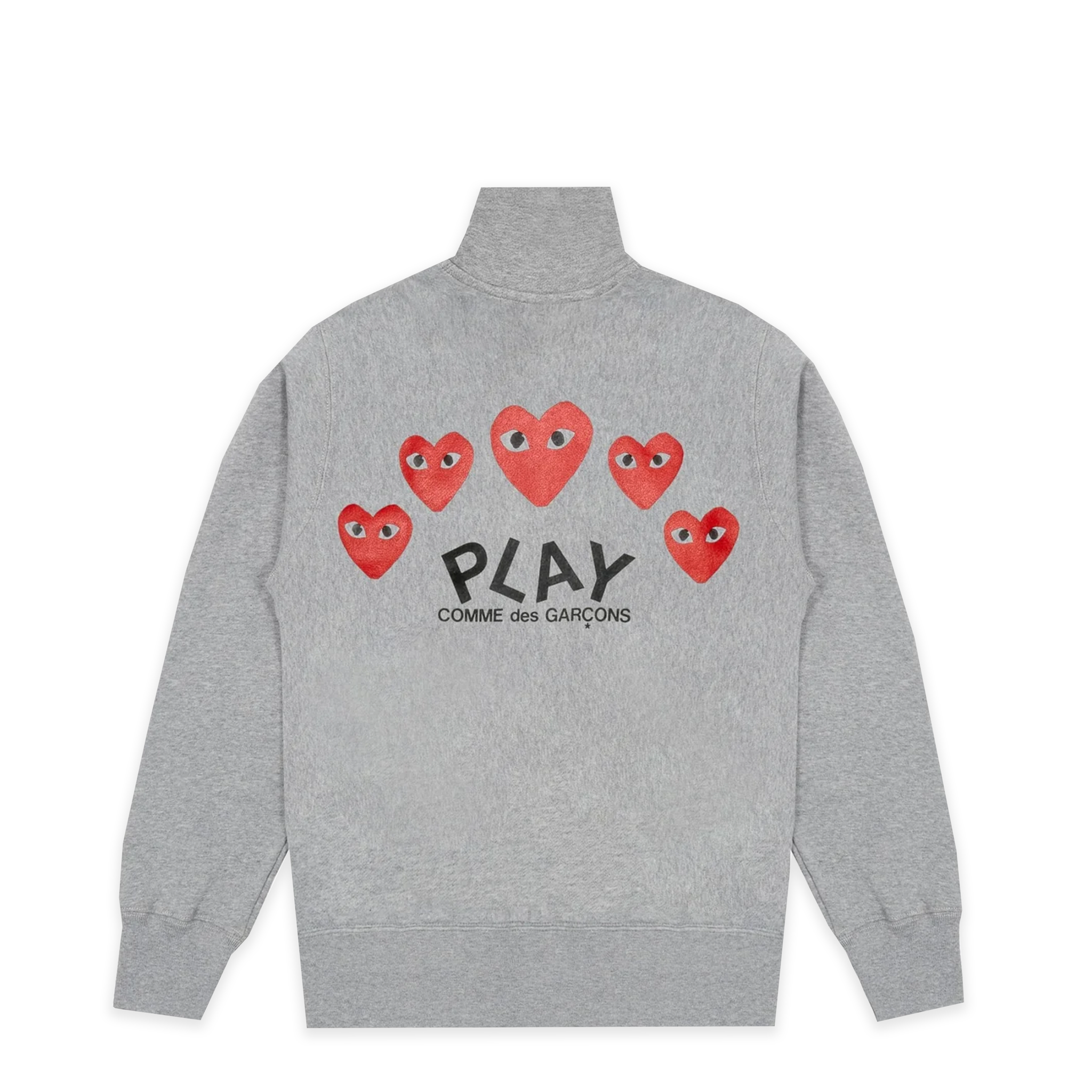PLAY Grey Multi Logo Zip Sweatshirt