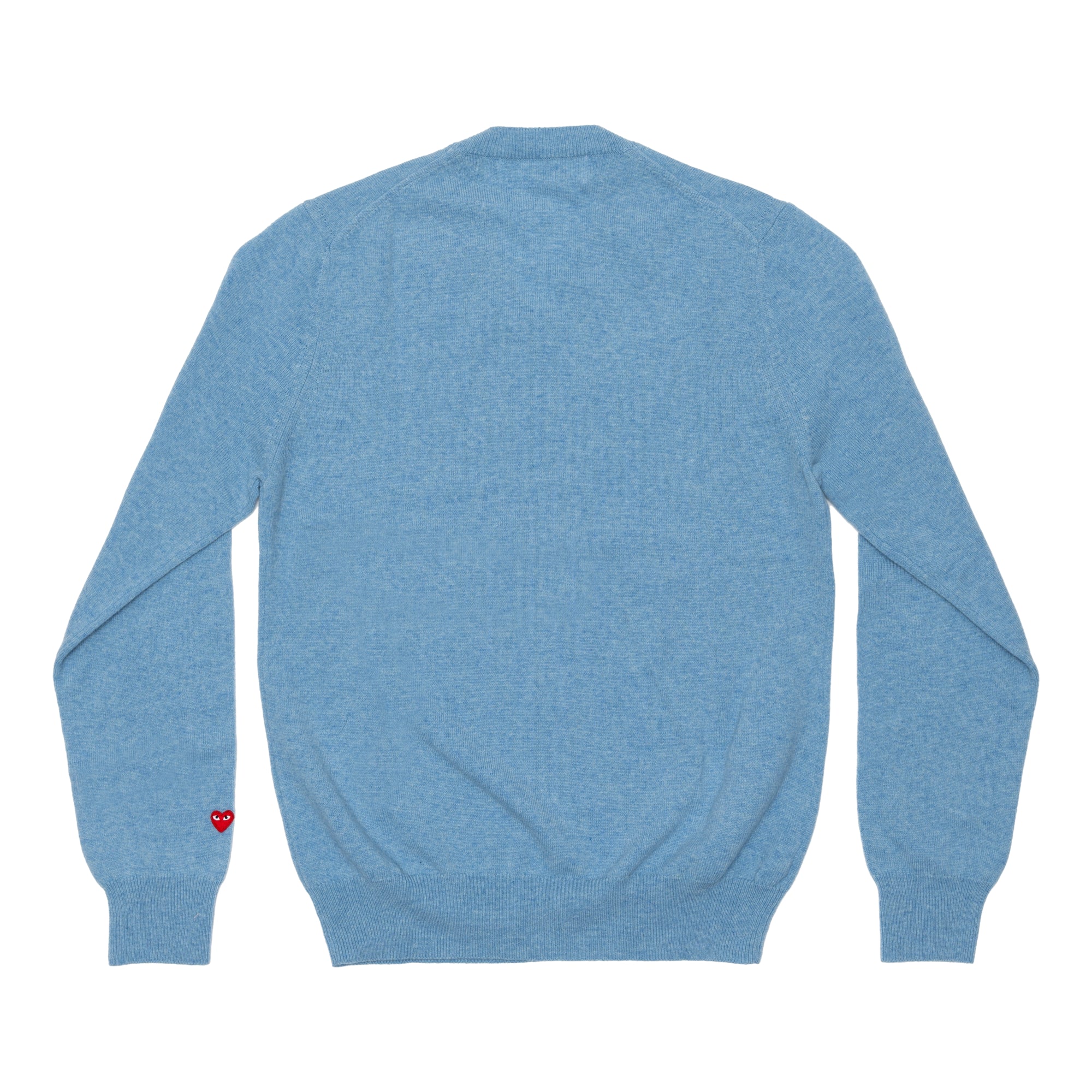 PLAY V-Neck Cardigan Pastel Series Sleeve Heart (Light Blue