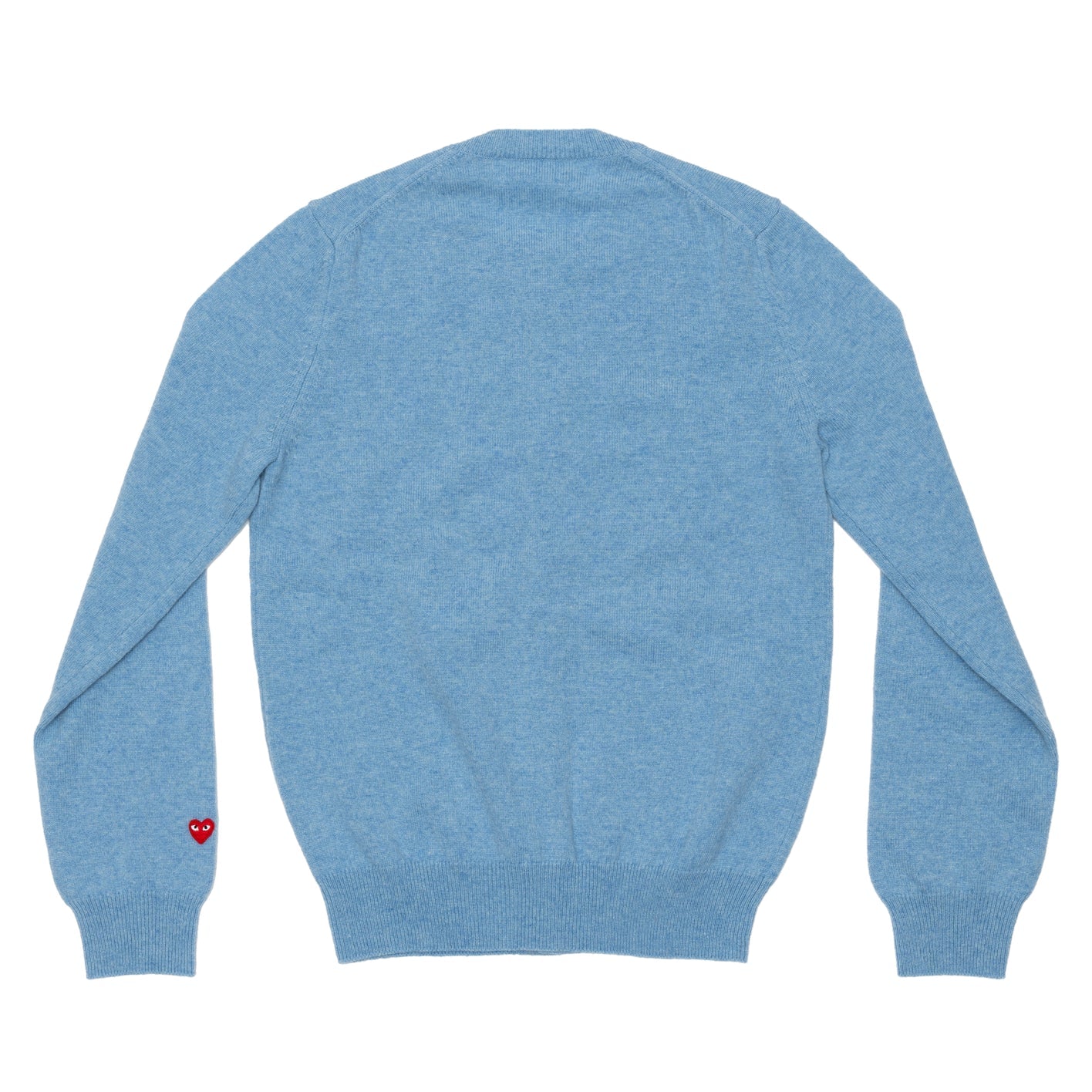 PLAY Round Neck Cardigan Pastel Series Sleeve Heart Light Blue COMME des GARCONS Melbourne