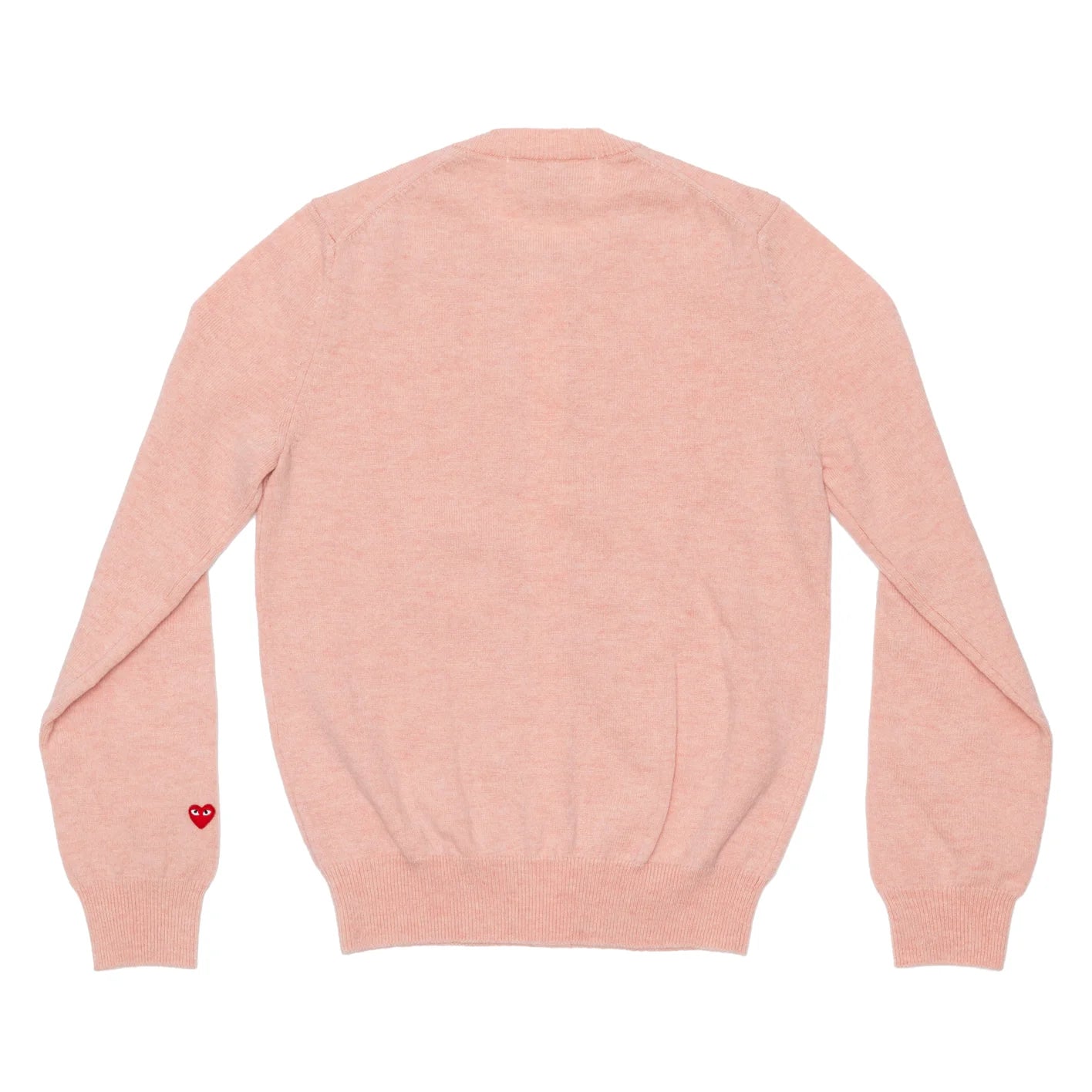 PLAY Round Neck Cardigan Pastel Series Sleeve Heart Pink COMME des GARCONS Melbourne