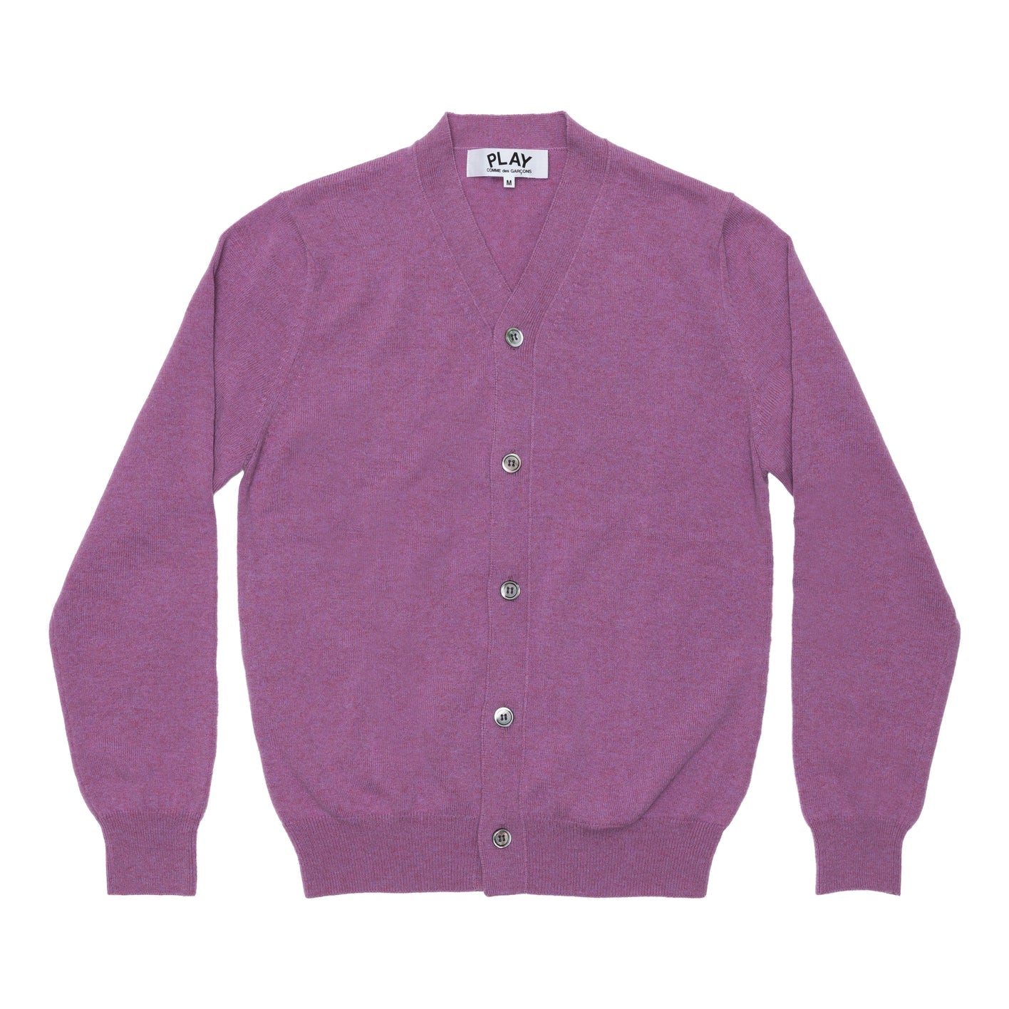 PLAY Men's Cardigan Pastel Series Sleeve Heart (Purple)