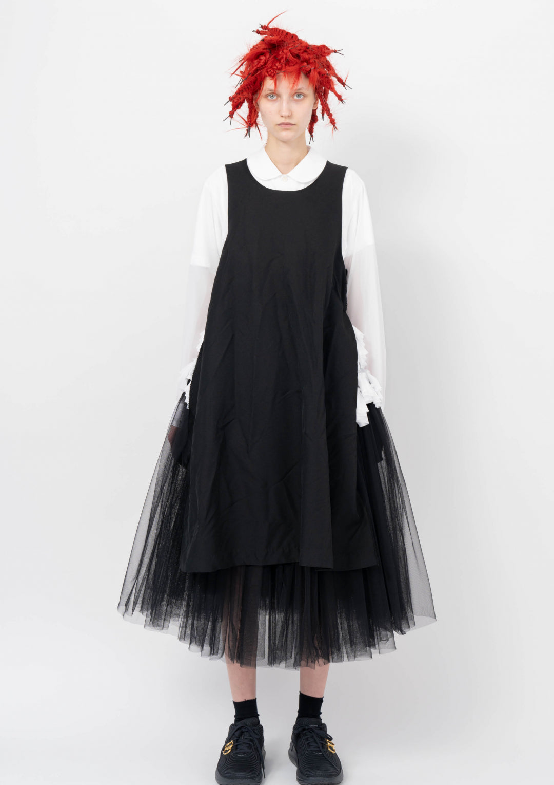 Treat Poly Twill Back Pleated Pinafore