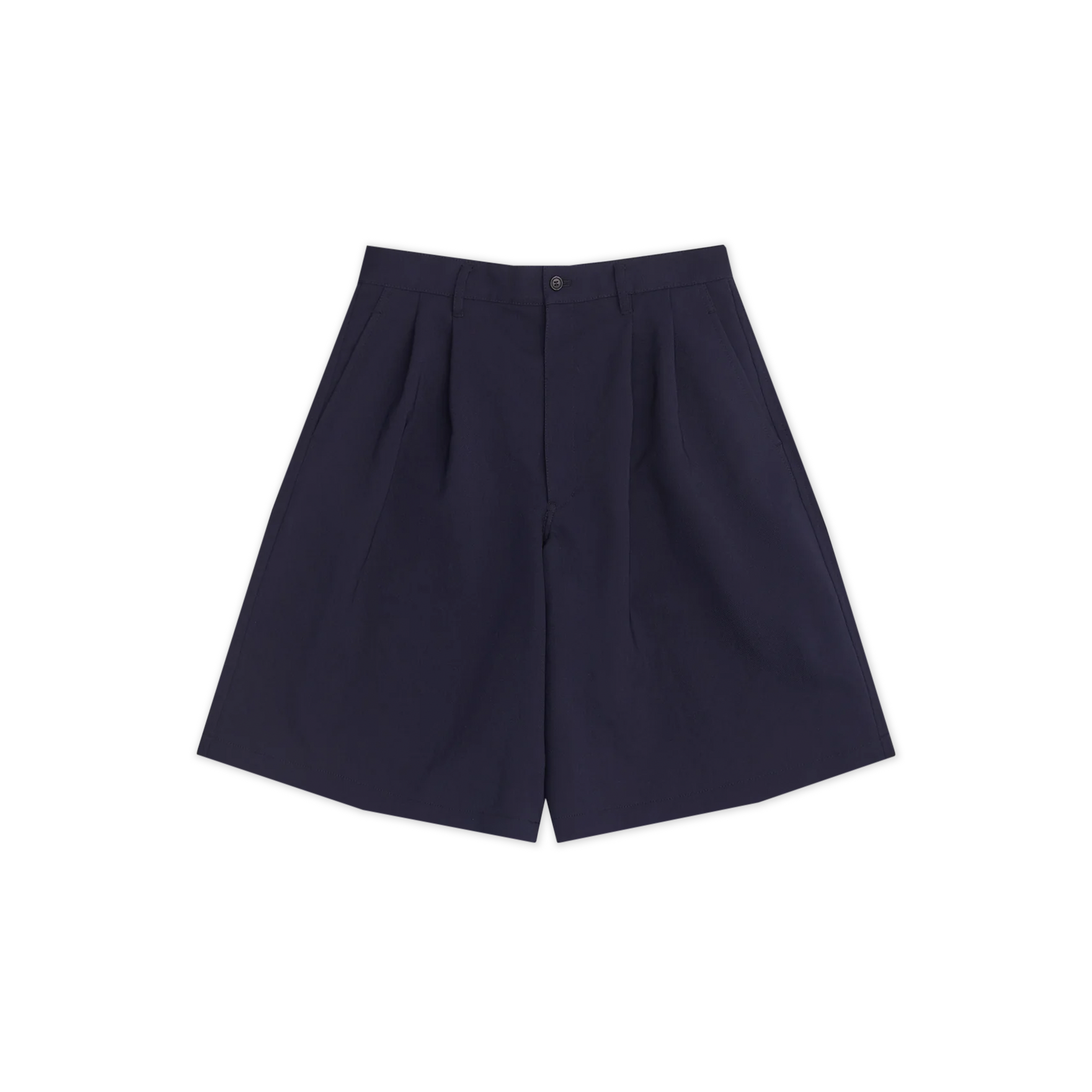 Navy Treated Twill Shorts