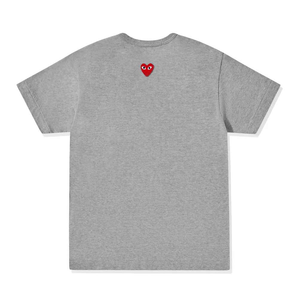 PLAY Reverse Red Heart T-Shirt (Grey)