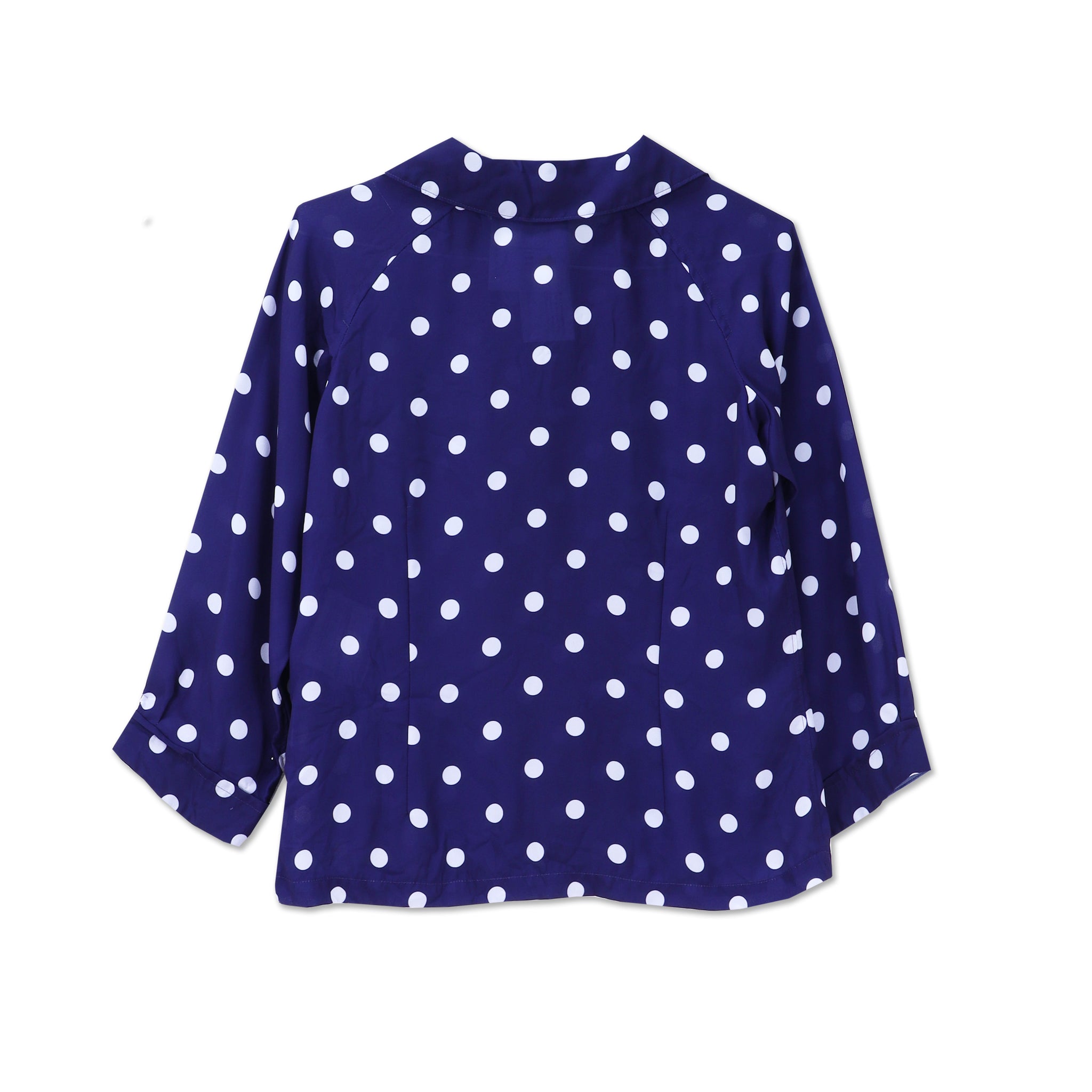 POLYESTER SHIRT WITH POLKA DOT PRINT