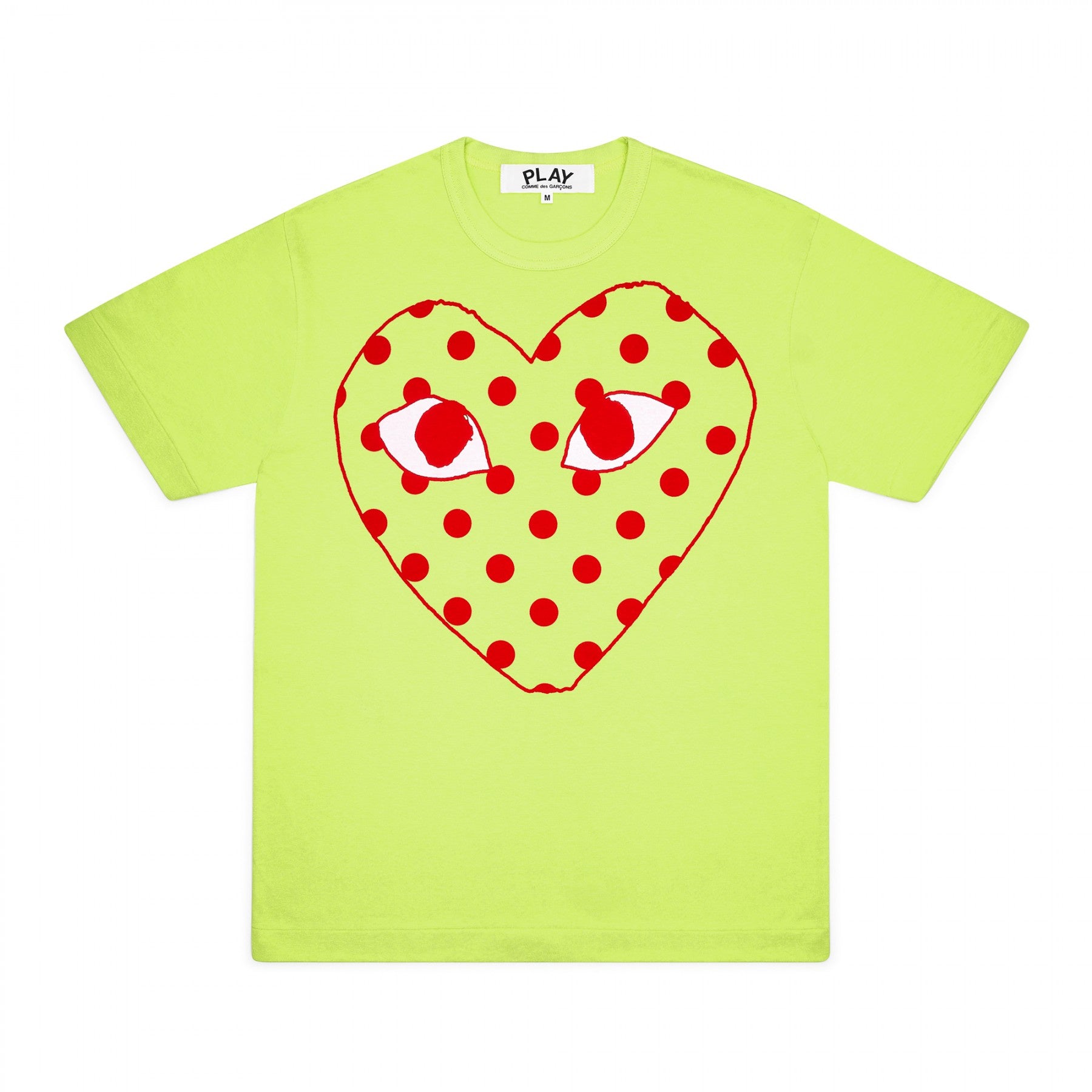 PLAY Red Spotted Heart Screenprint T-Shirt Spring Series (Green)