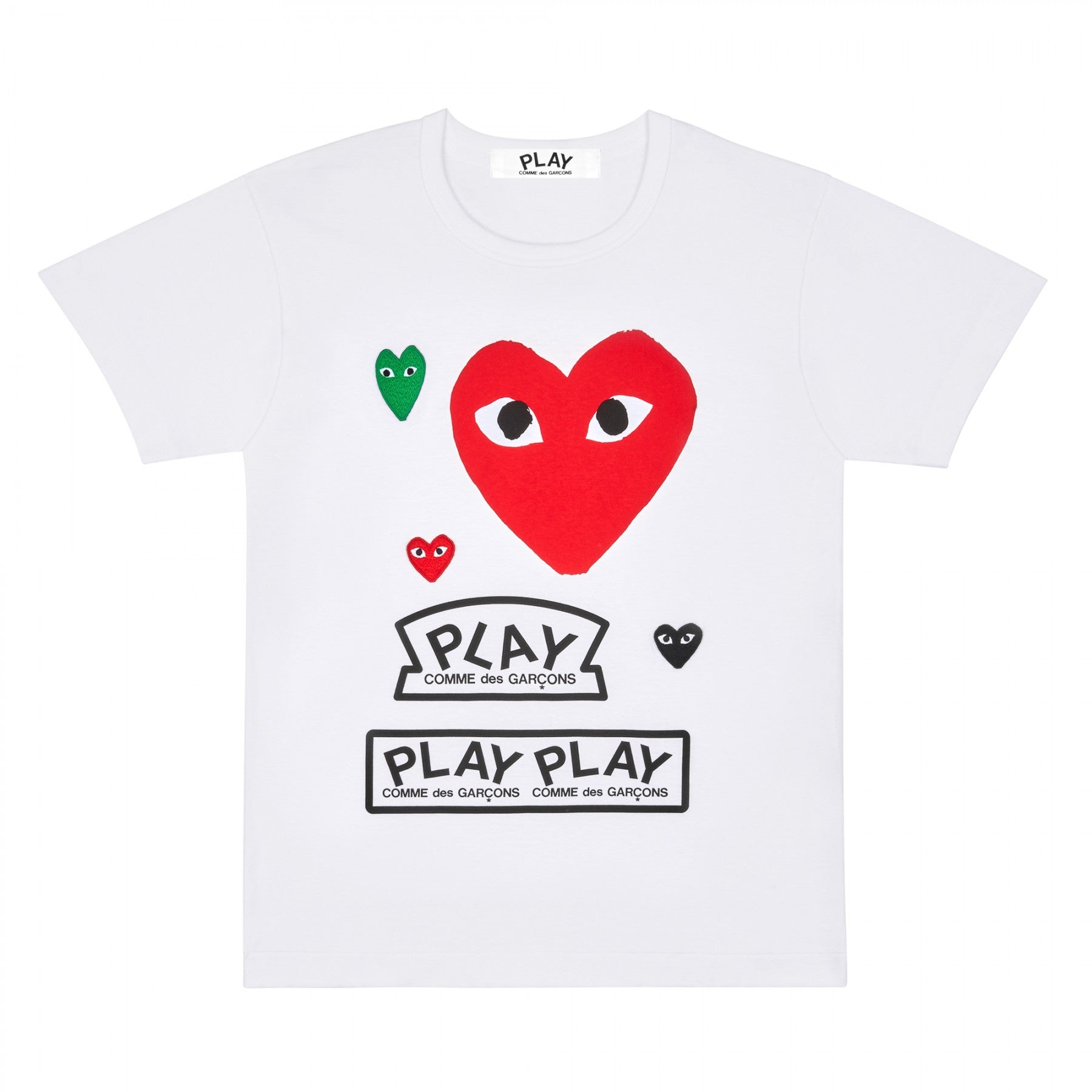 PLAY Graphic Mixed Media T-Shirt Red Heart
