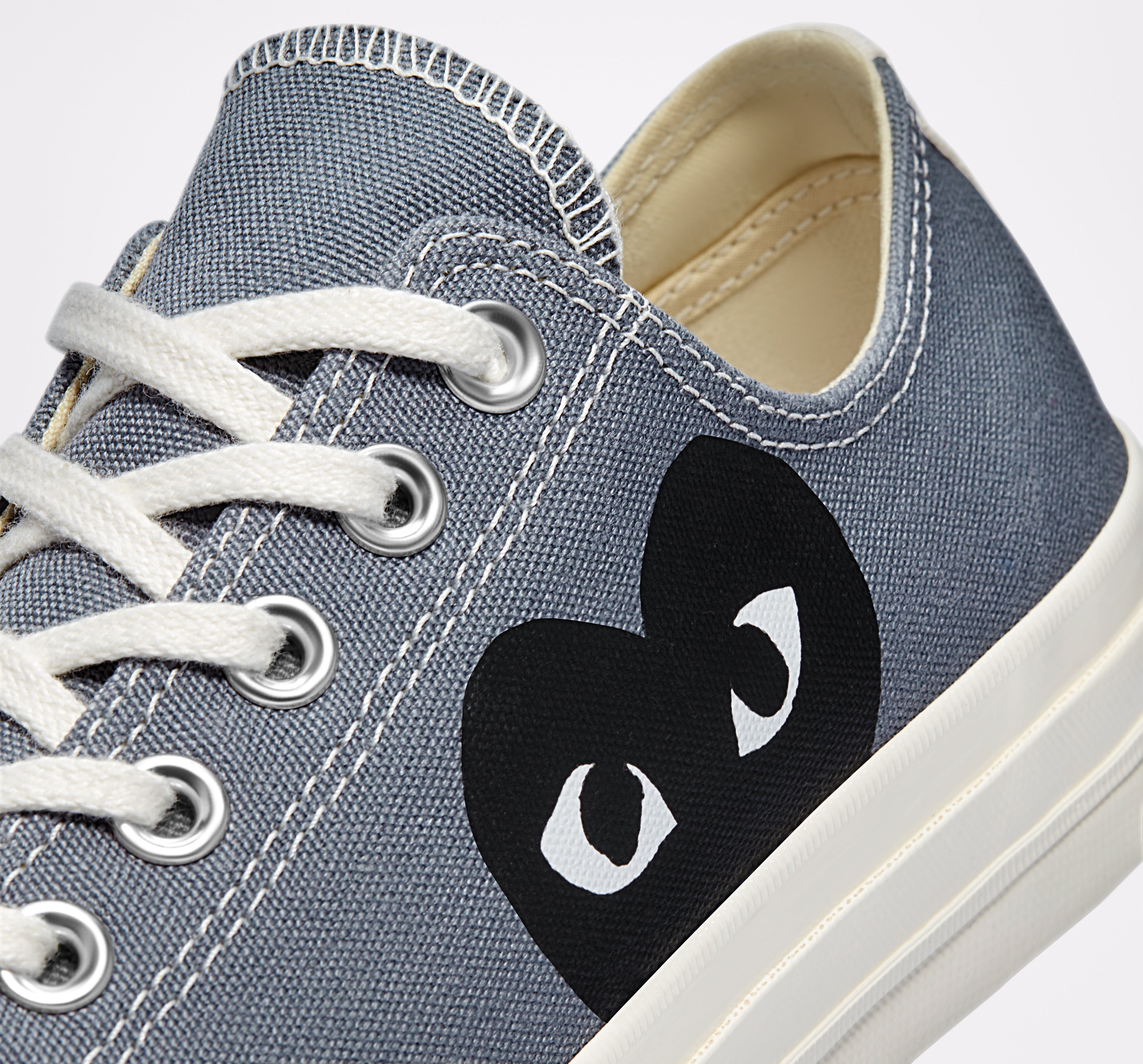 Converse Black Heart Grey Low Top COMME des GARCONS Melbourne