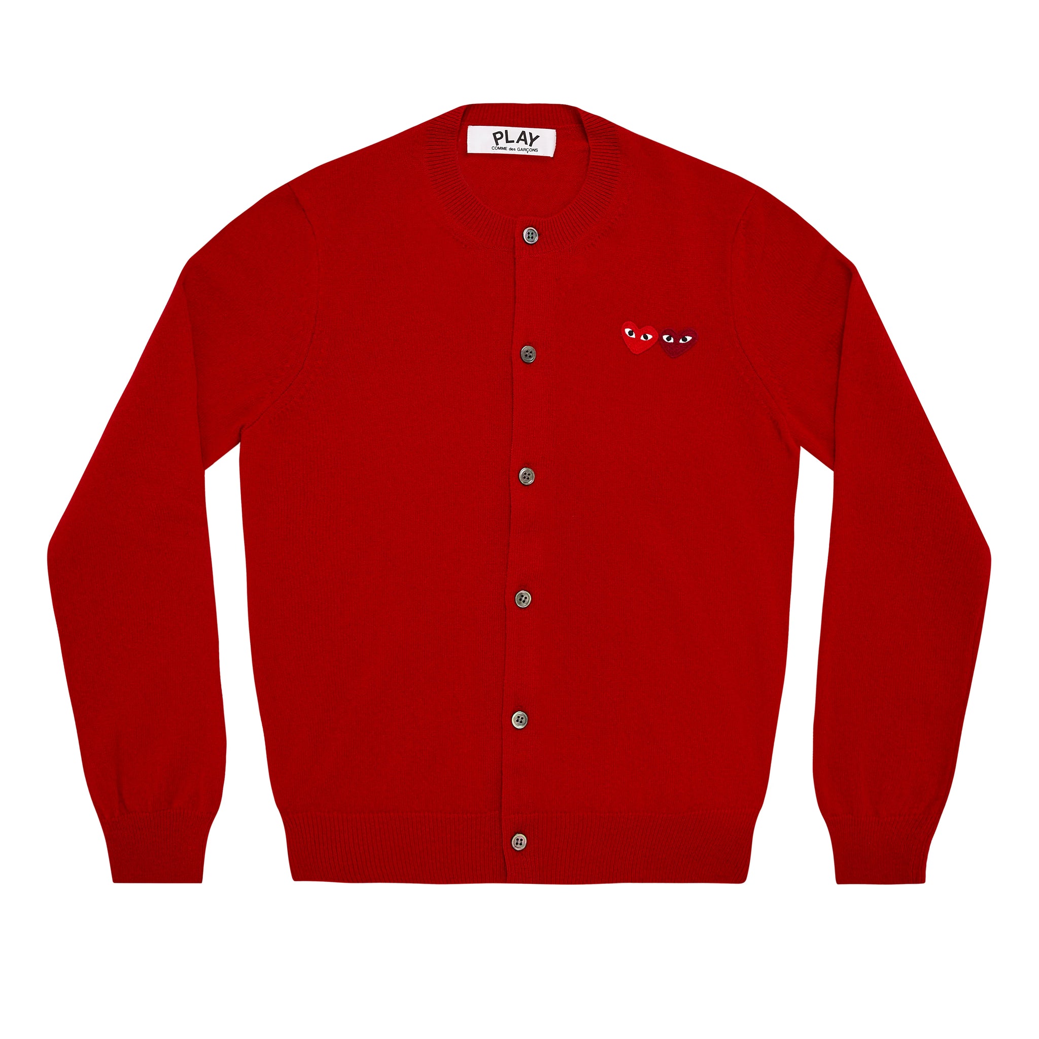 PLAY Women's Cardigan with Double Emblems Red