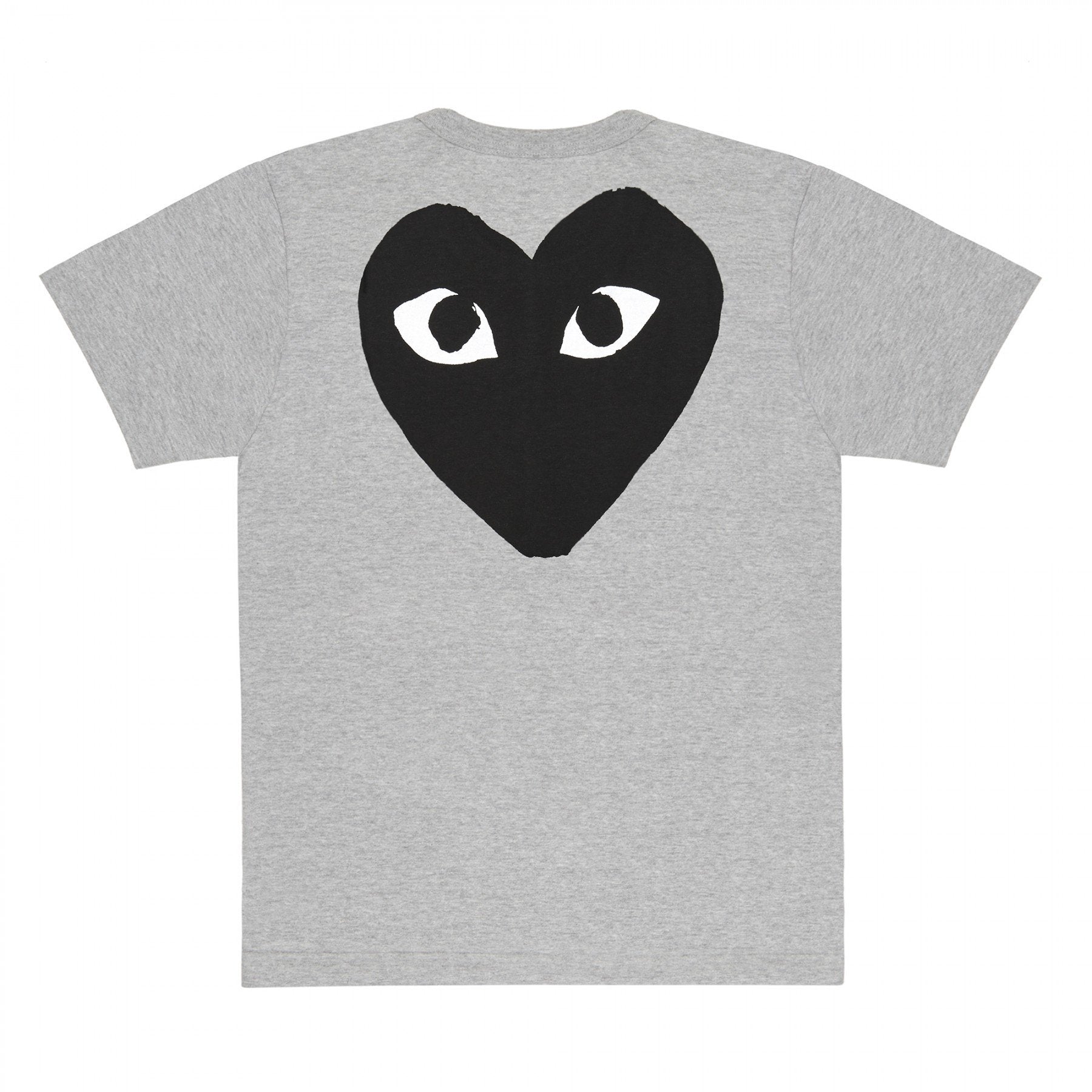 PLAY T-Shirt Black Small Logo and Heart on Back – COMME des