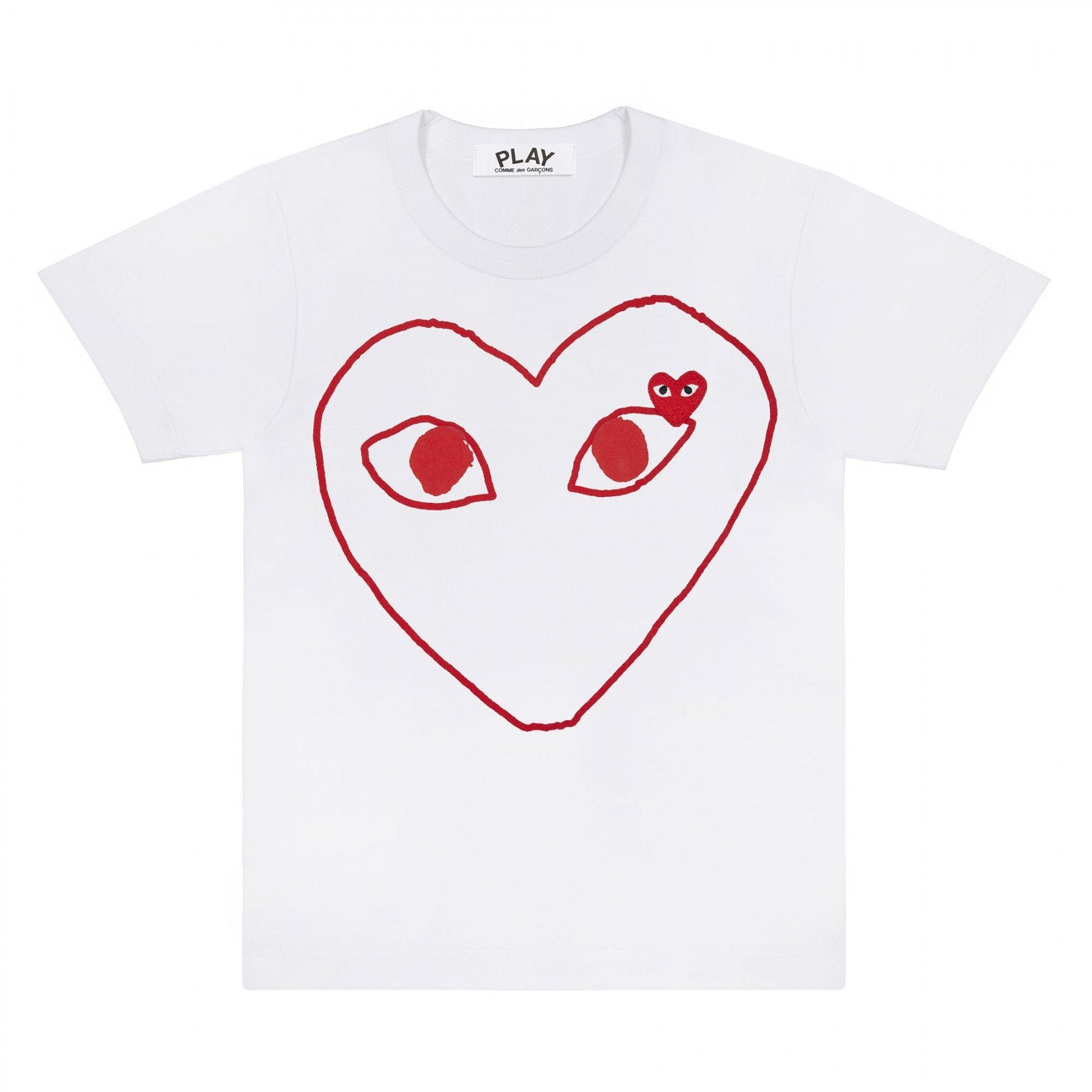 トップス PLAY COMME des GARCONS HEART S/S COMME des GARCONS PLAY Gold Heart T-Shirt 'Black' AZ-T216-051-1
