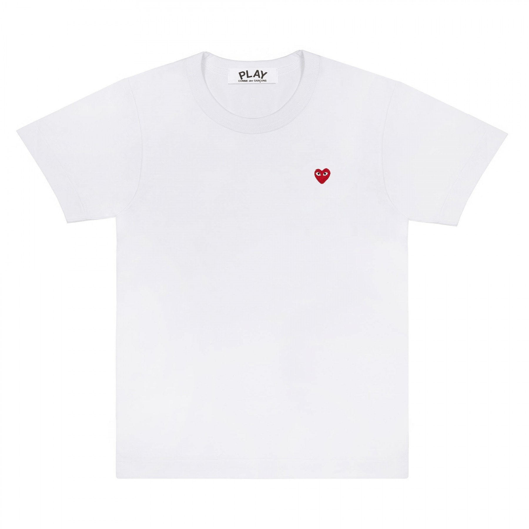 PLAY Basic T-Shirt Small Red Emblem (White)