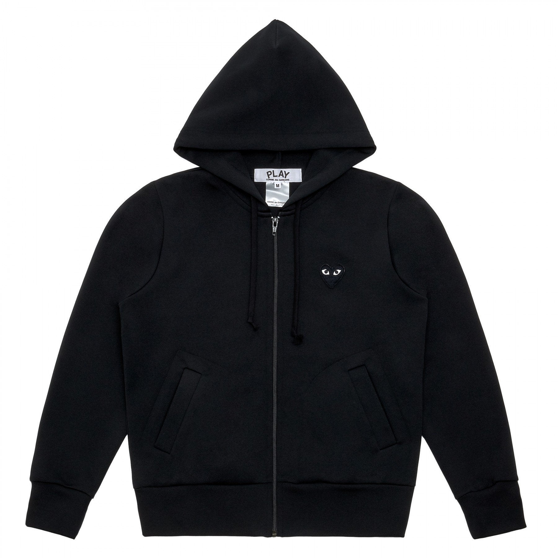 PLAY Big Heart Zip Hooded Sweatshirt (Black) – COMME des GARÇONS