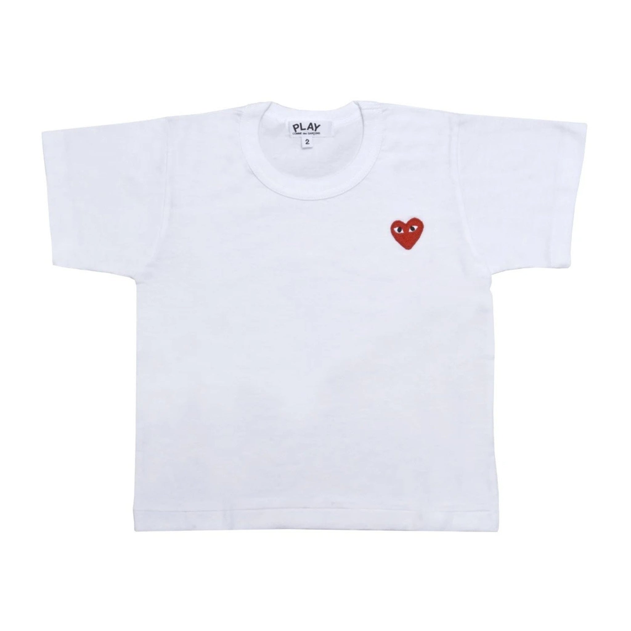 PLAY Kids T-shirt Red Emblem (White)