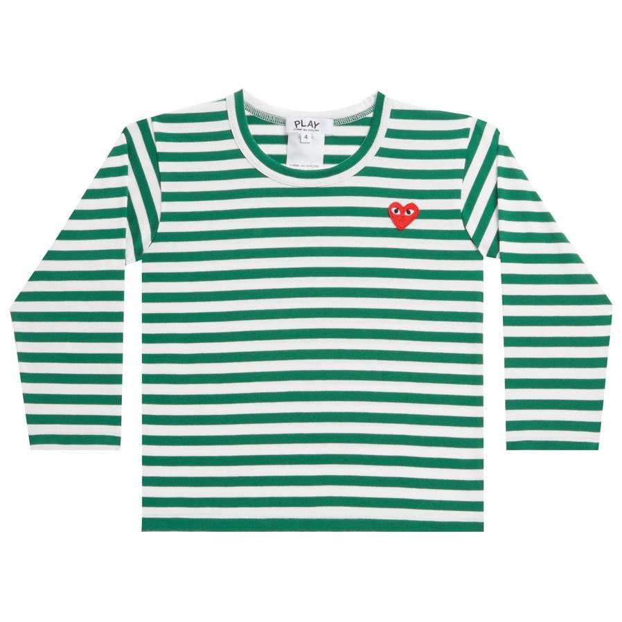 PLAY Kids L/S Striped T-Shirt (Green)