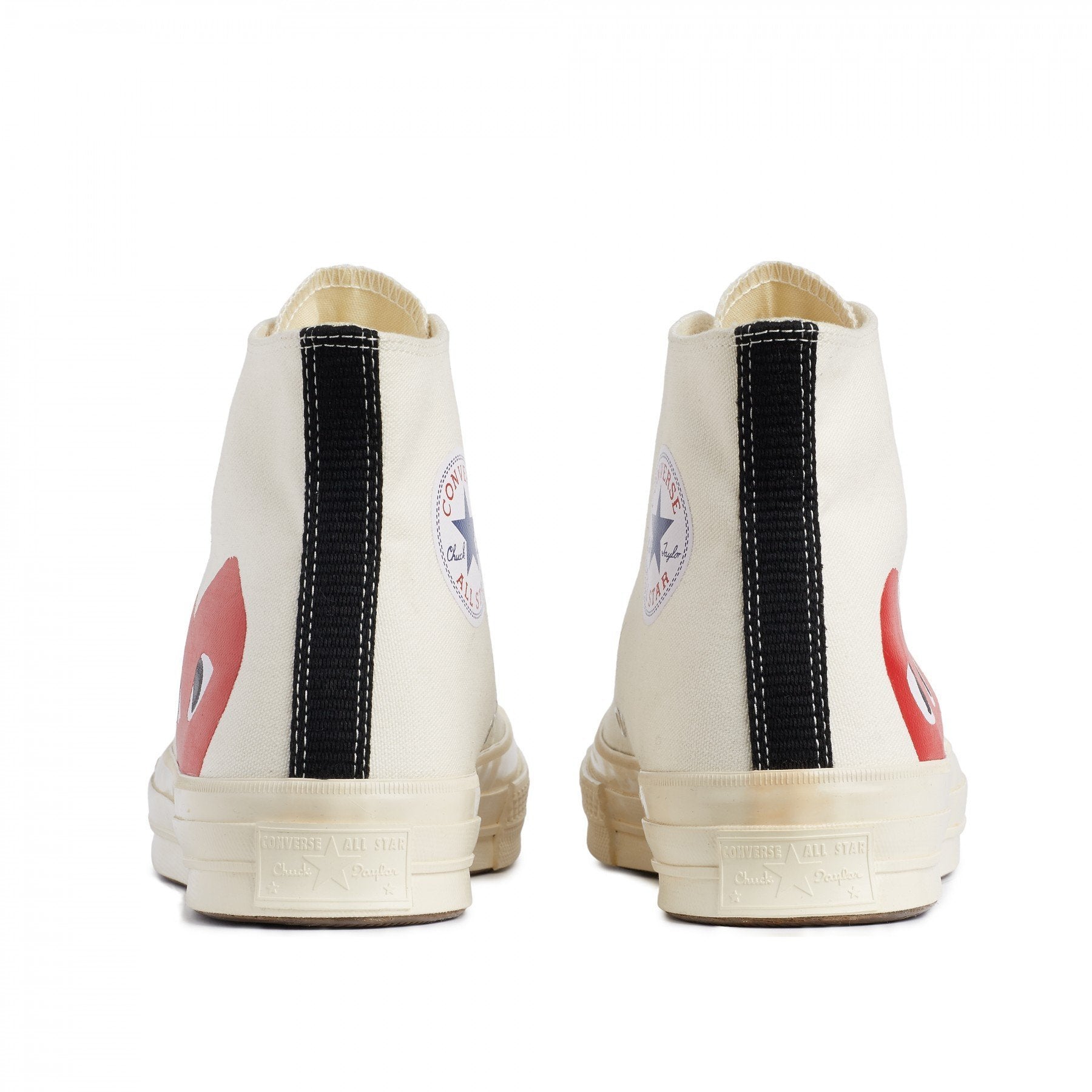 Comme des garcons white high tops best sale