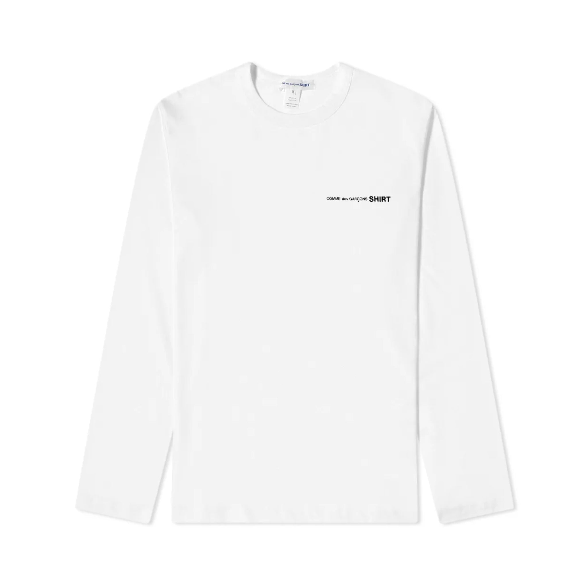 Basic Chest Logo L/S T-Shirt White