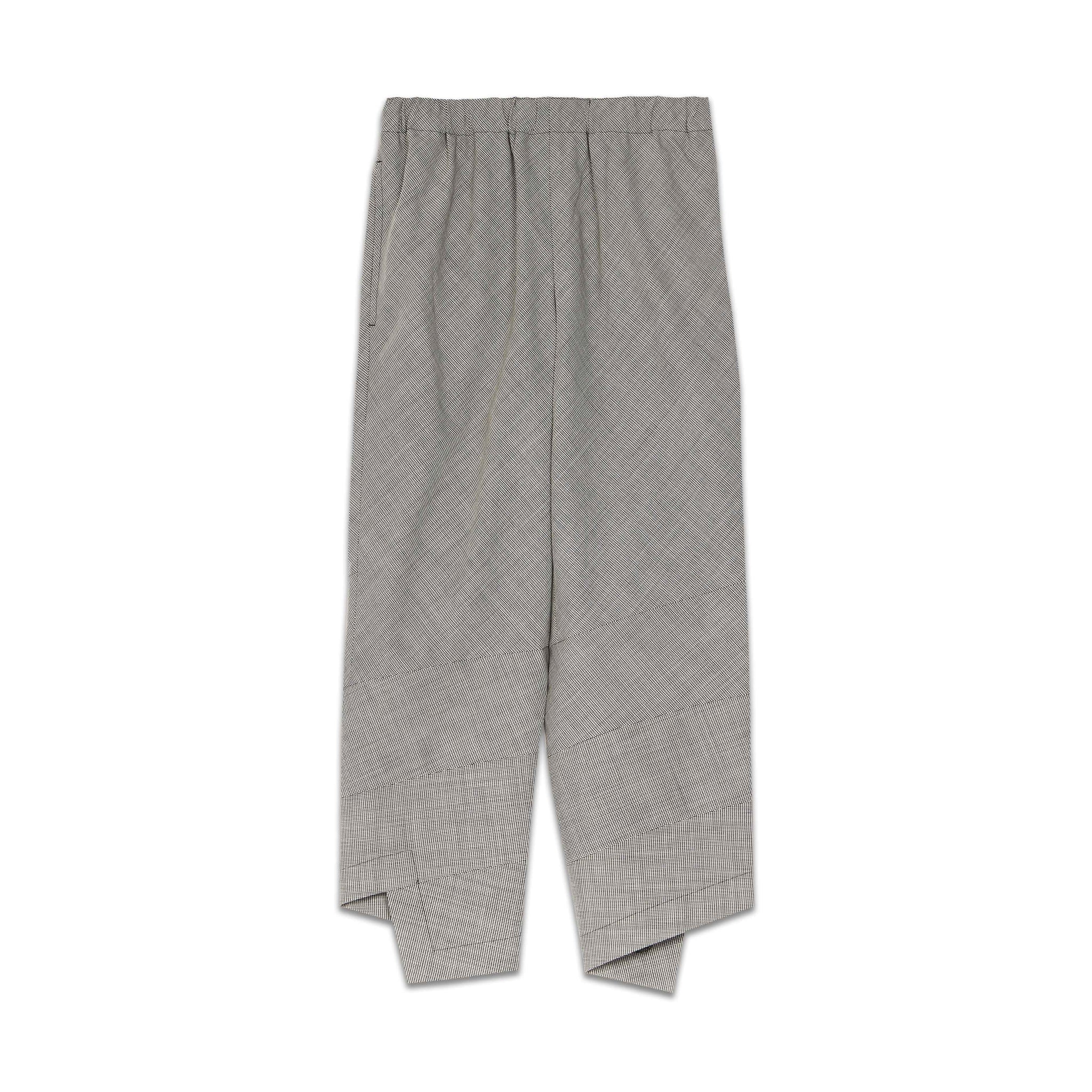 Wool Houndstooth Bias Spiral Pant