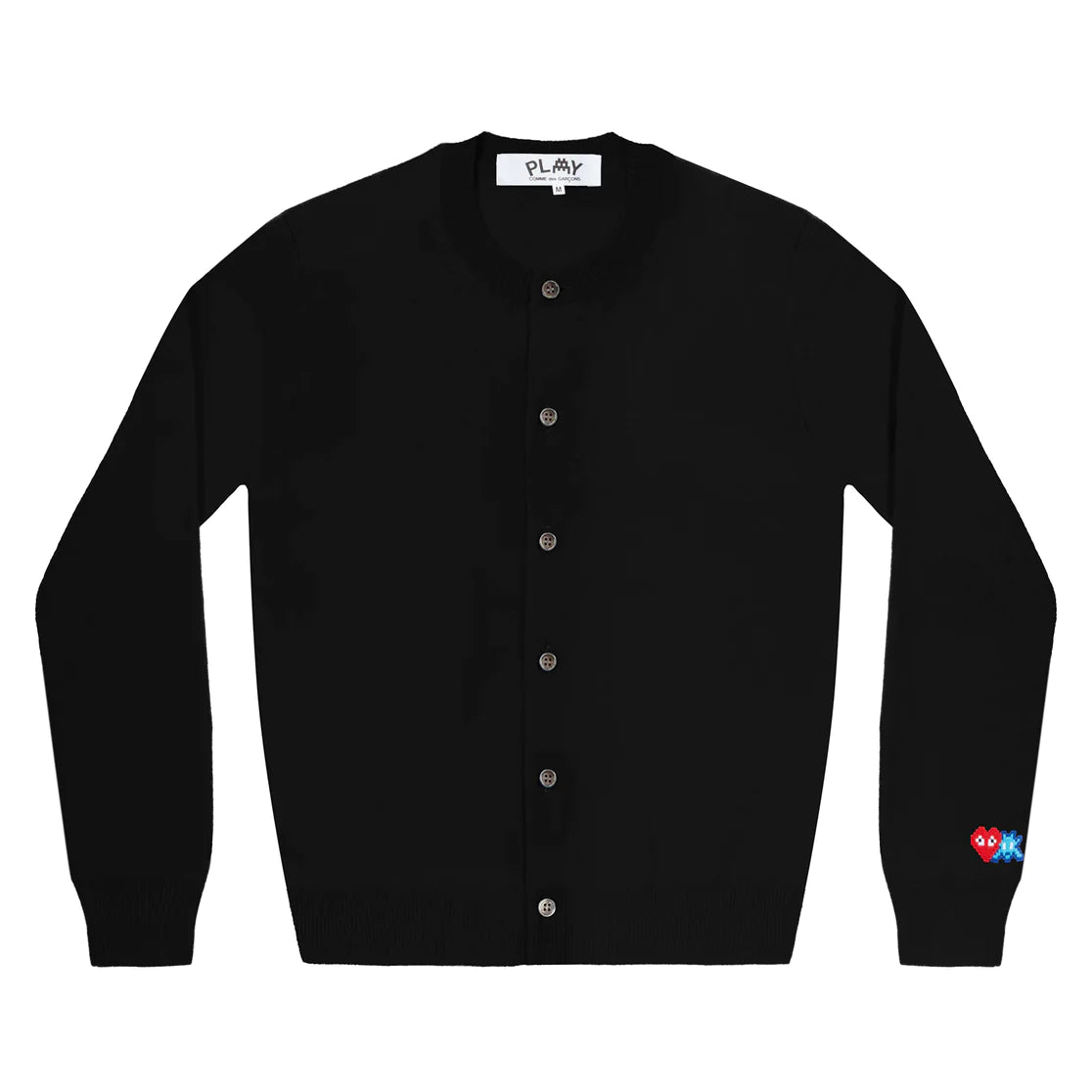PLAY COMME des GARÇONS カーディガン BLACK L COMME DES GARCONS PLAY CARDIGAN BLACK WHITE HEART – BLENDS