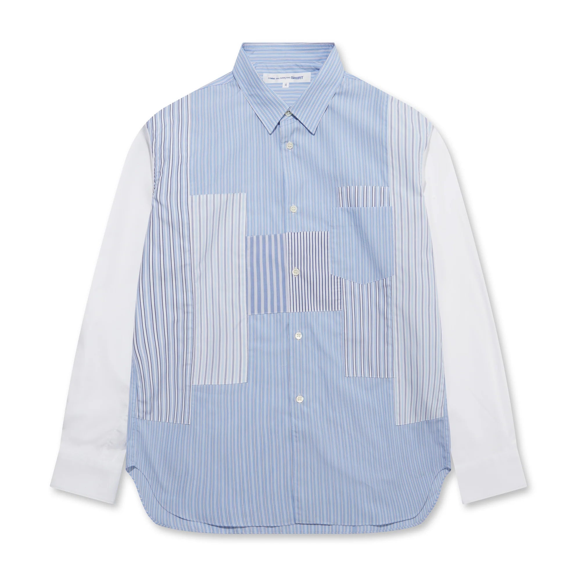 SHIRT FOREVER Yarn Dyed Vertical Patchwork Shirt 04