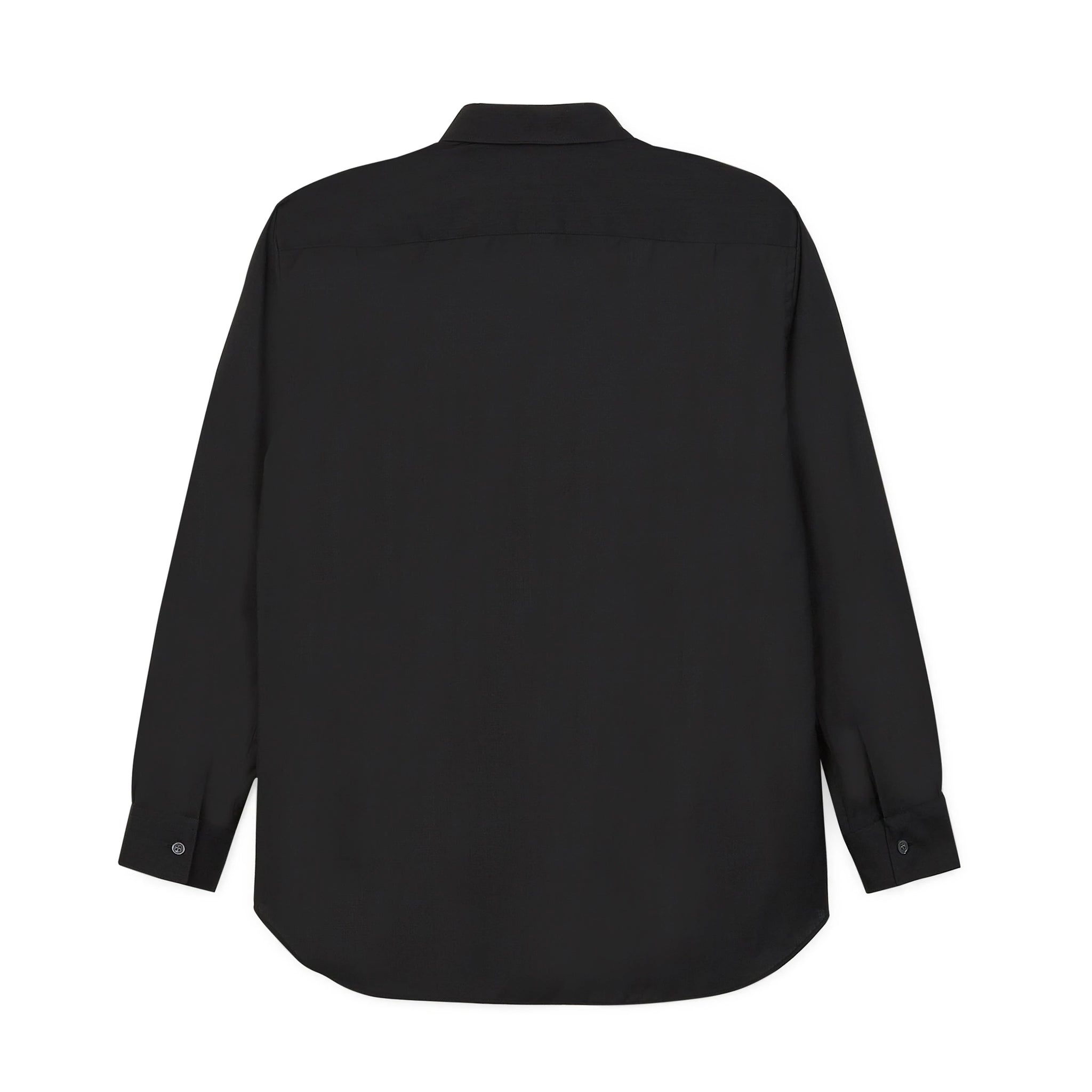 SHIRT FOREVER Fine Wool Suit Shirt Wide Black