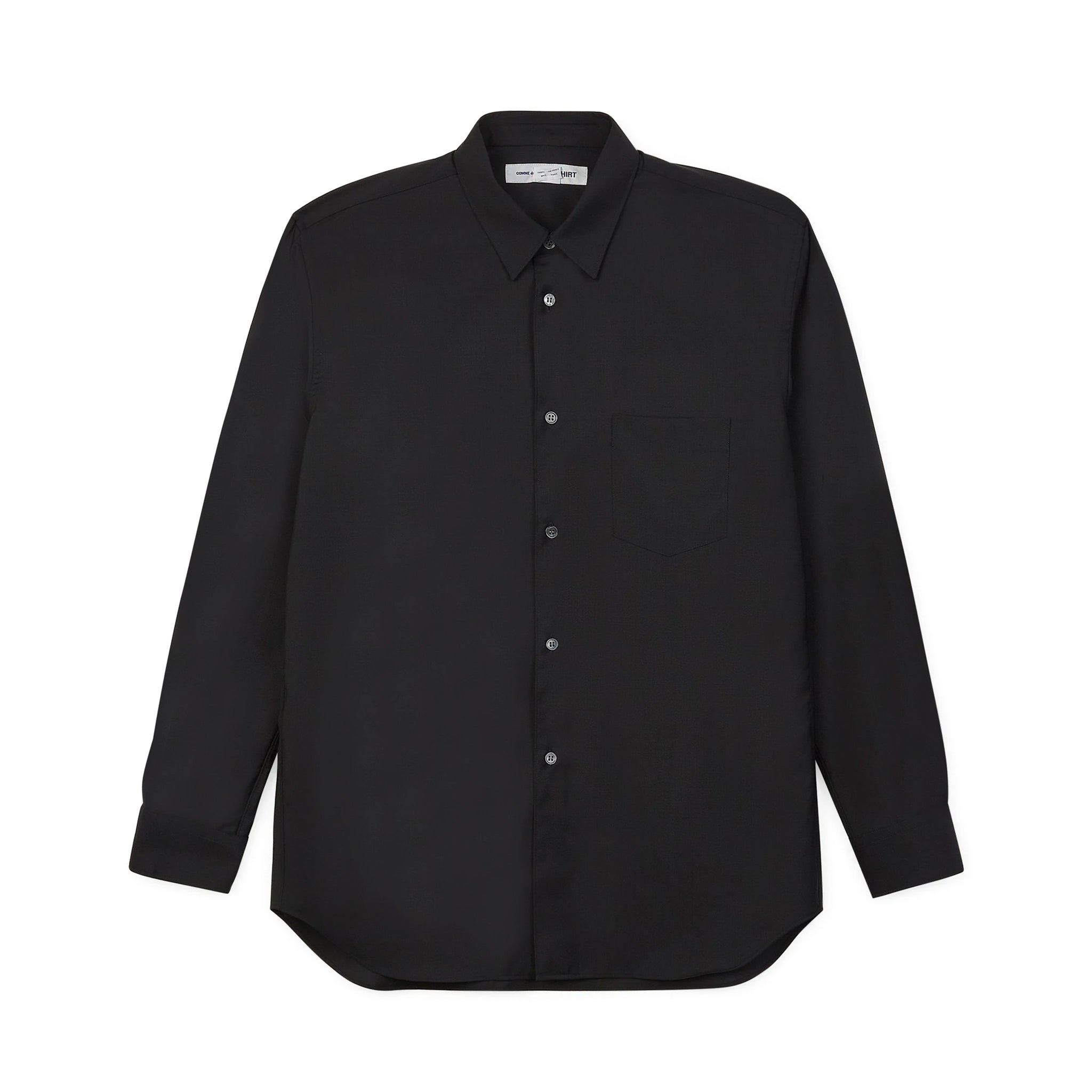 SHIRT FOREVER Fine Wool Suit Shirt Wide Black – COMME des GARÇONS