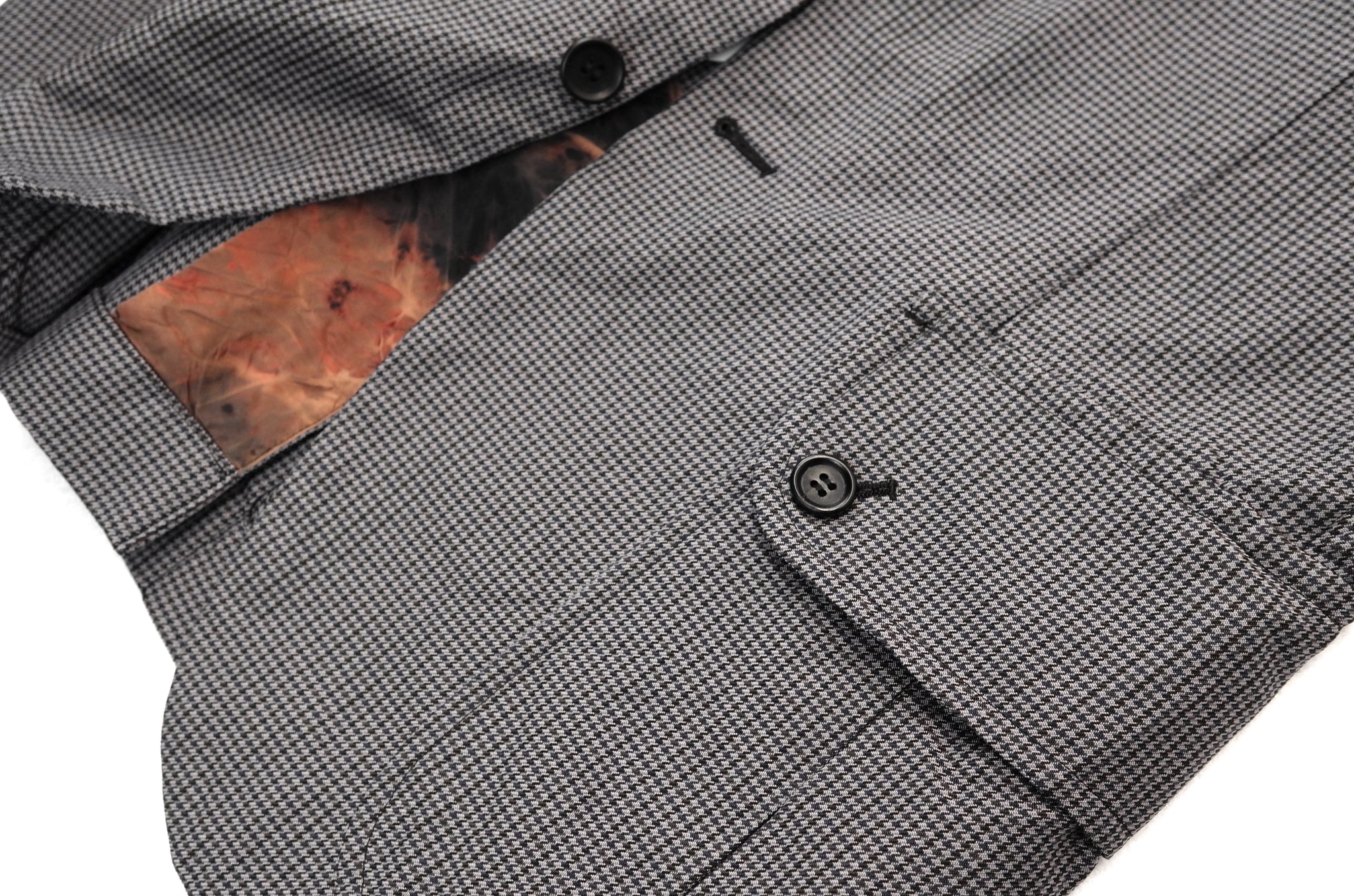 Glencheck Jacket with Safari Pockets