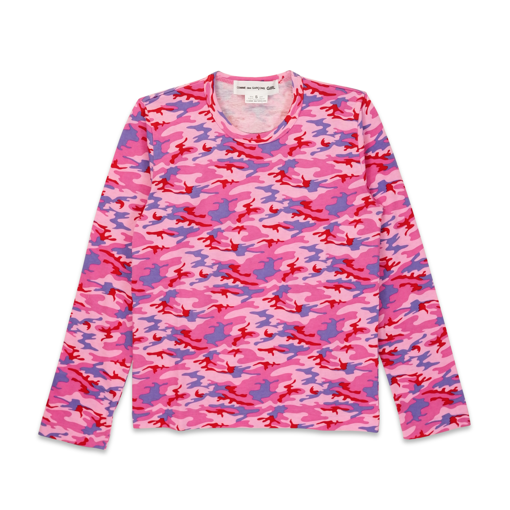 Red Camouflage Long-Sleeve T-Shirt