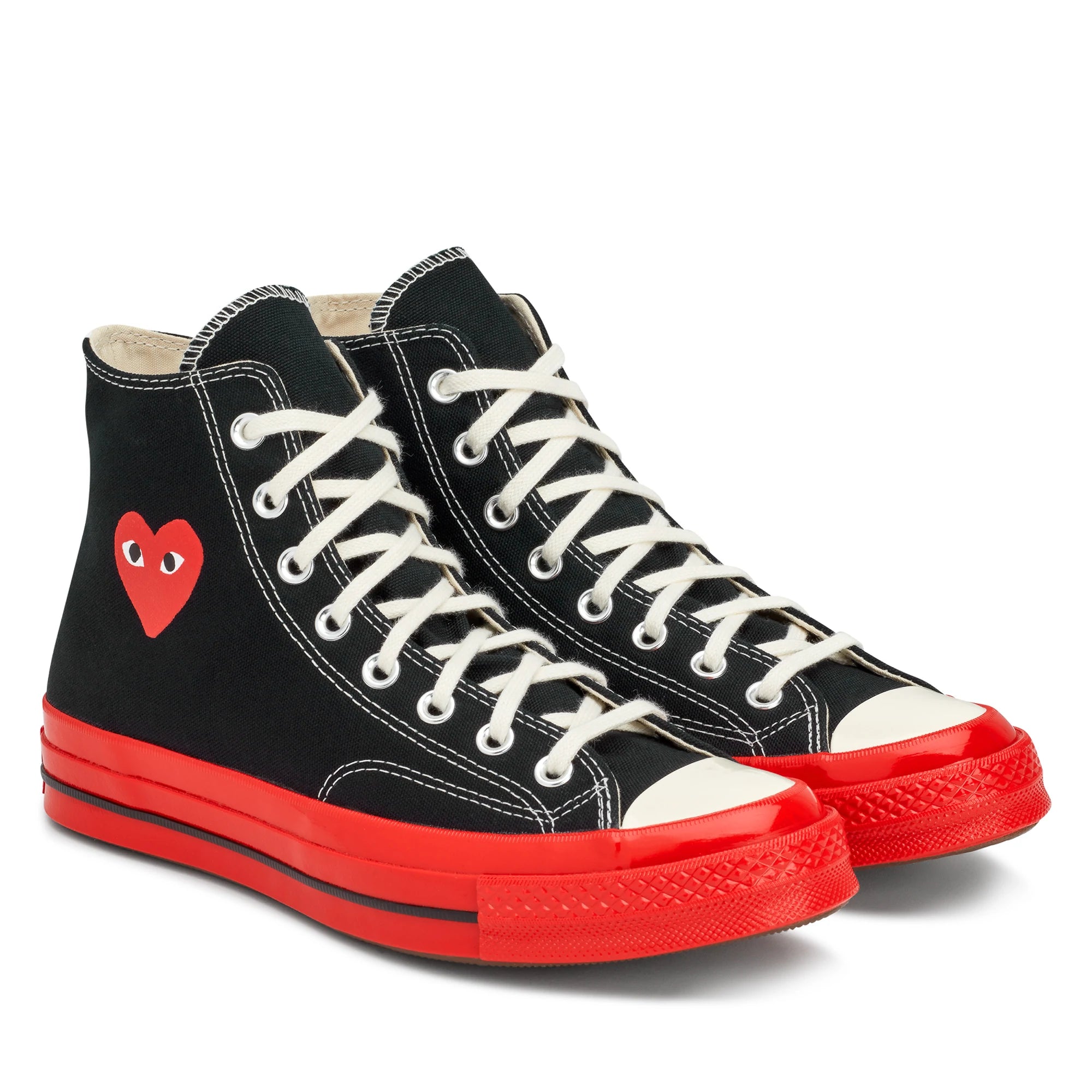 Converse Red Sole High Top Black COMME des GARCONS Melbourne