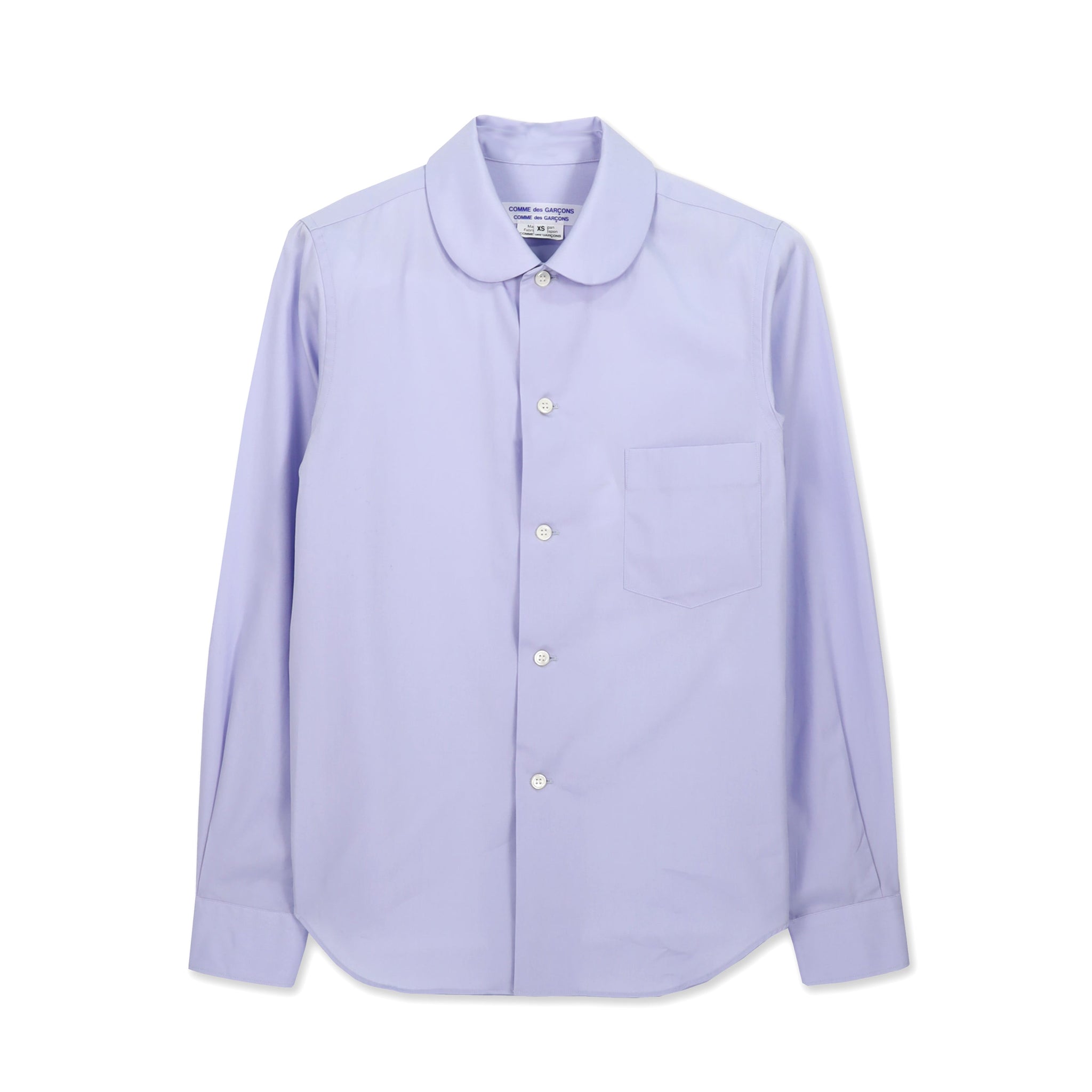 CC TB Cotton Broad Shirt with Peter Pan Collar Light Purple