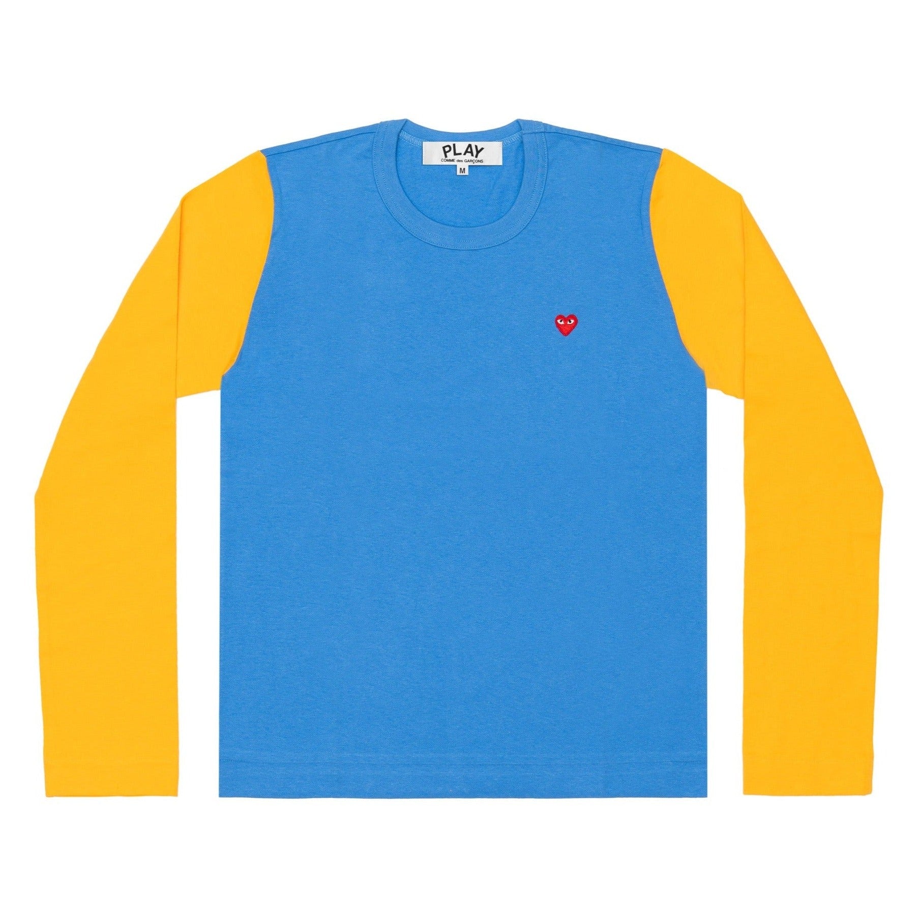 PLAY L/S BI-Colour Small Emblem T-Shirt (Blue/ Yellow)