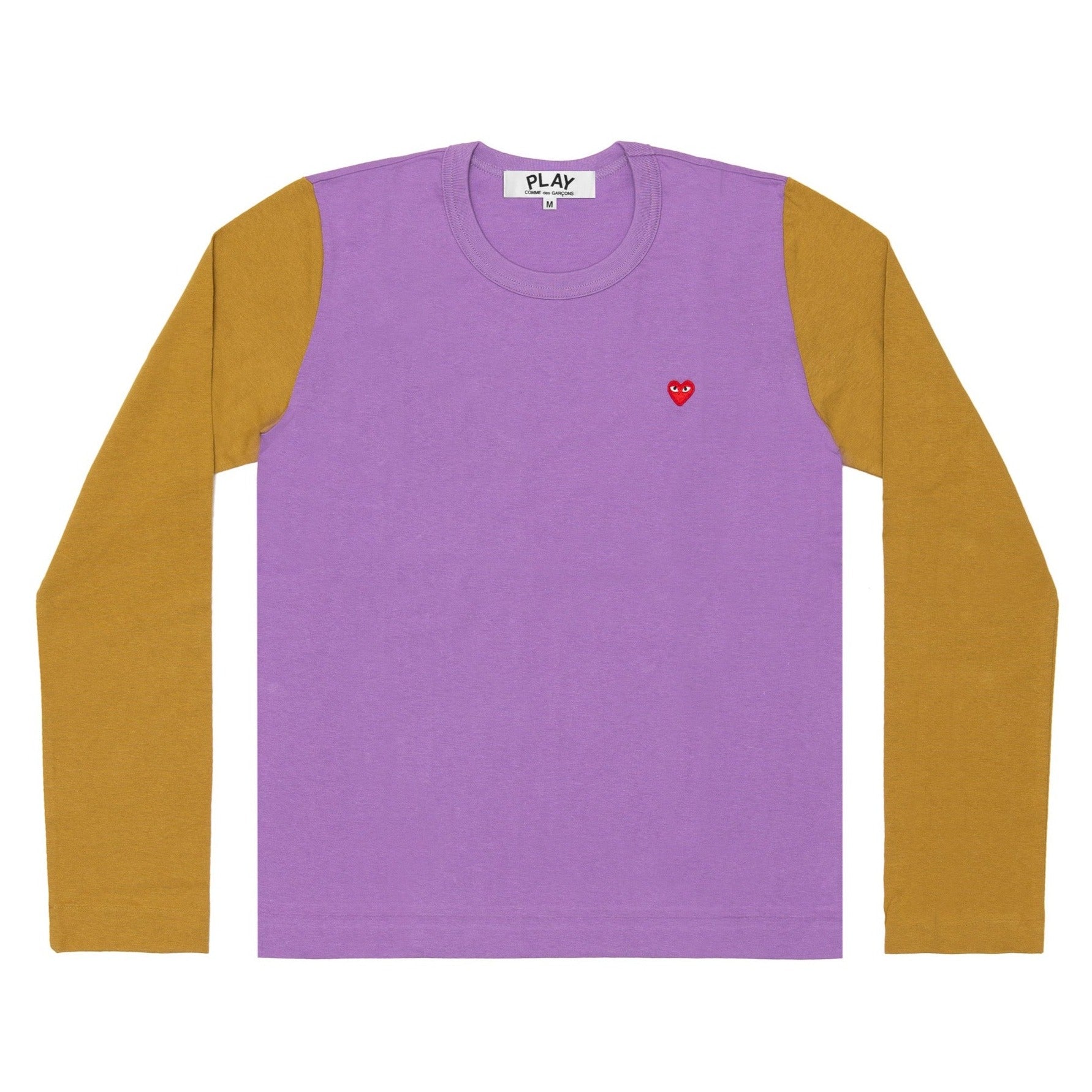 PLAY L/S BI-Colour Small Emblem T-Shirt (Purple/ Olive)