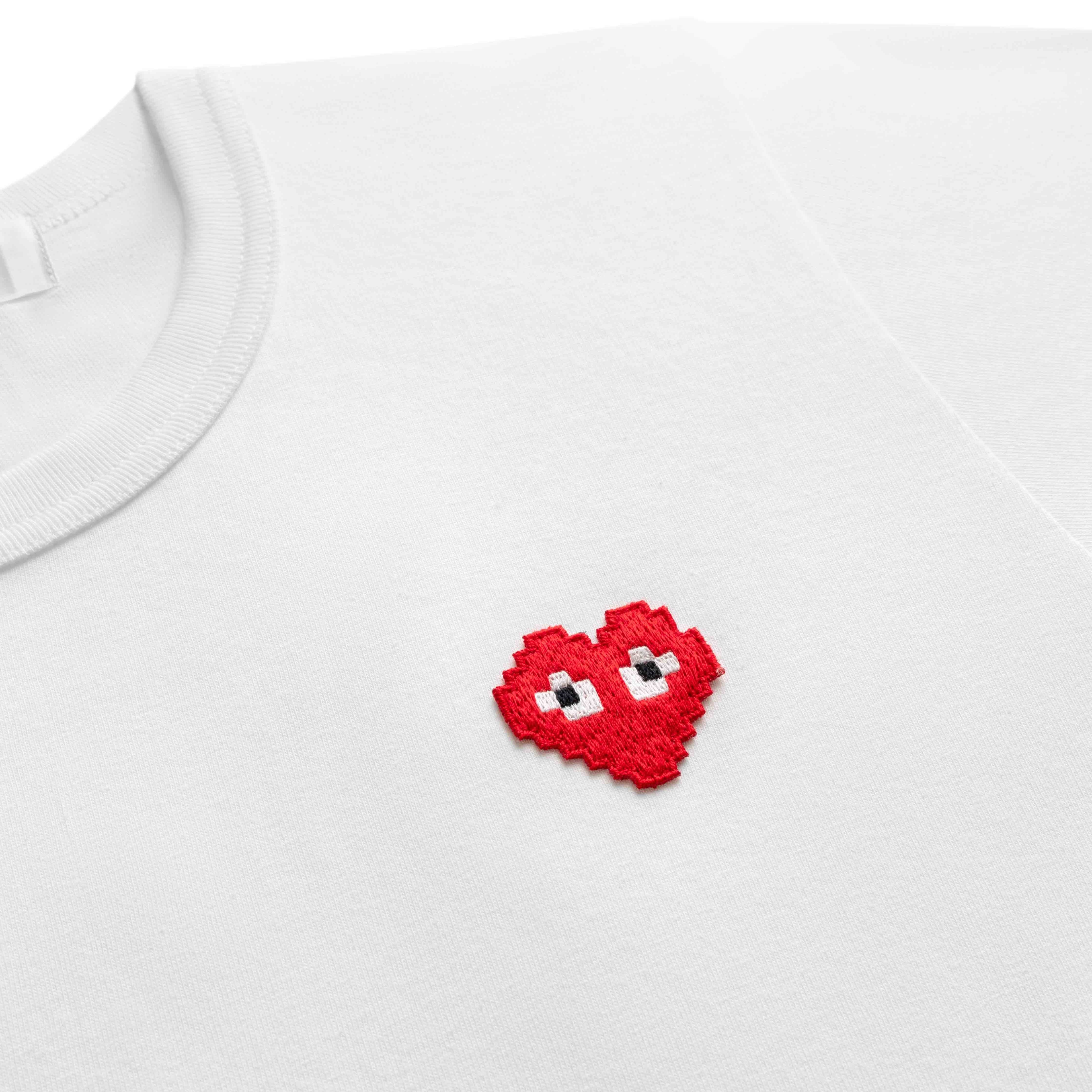 PLAY Basic Invaders T-Shirt Red Emblem (White) – COMME des GARÇONS