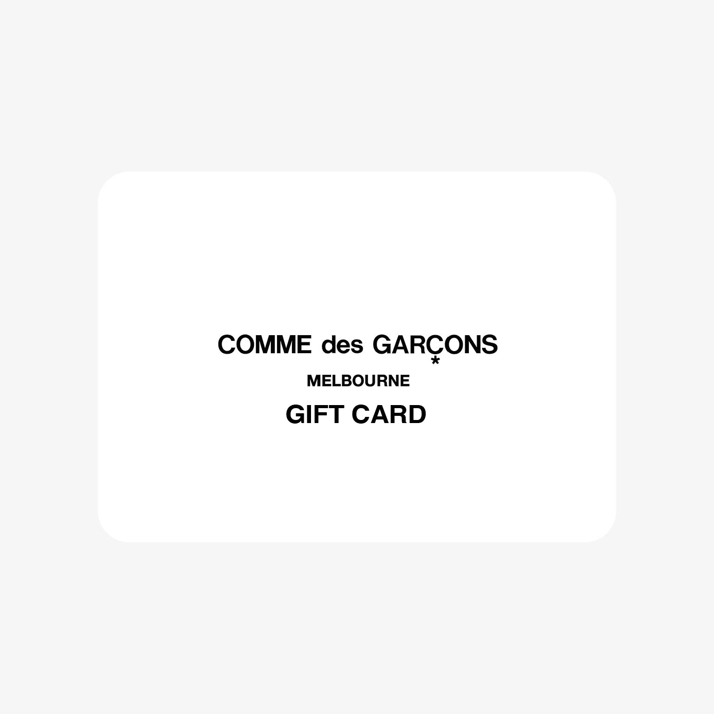 Gift Card for COMME des GARÇONS Melbourne