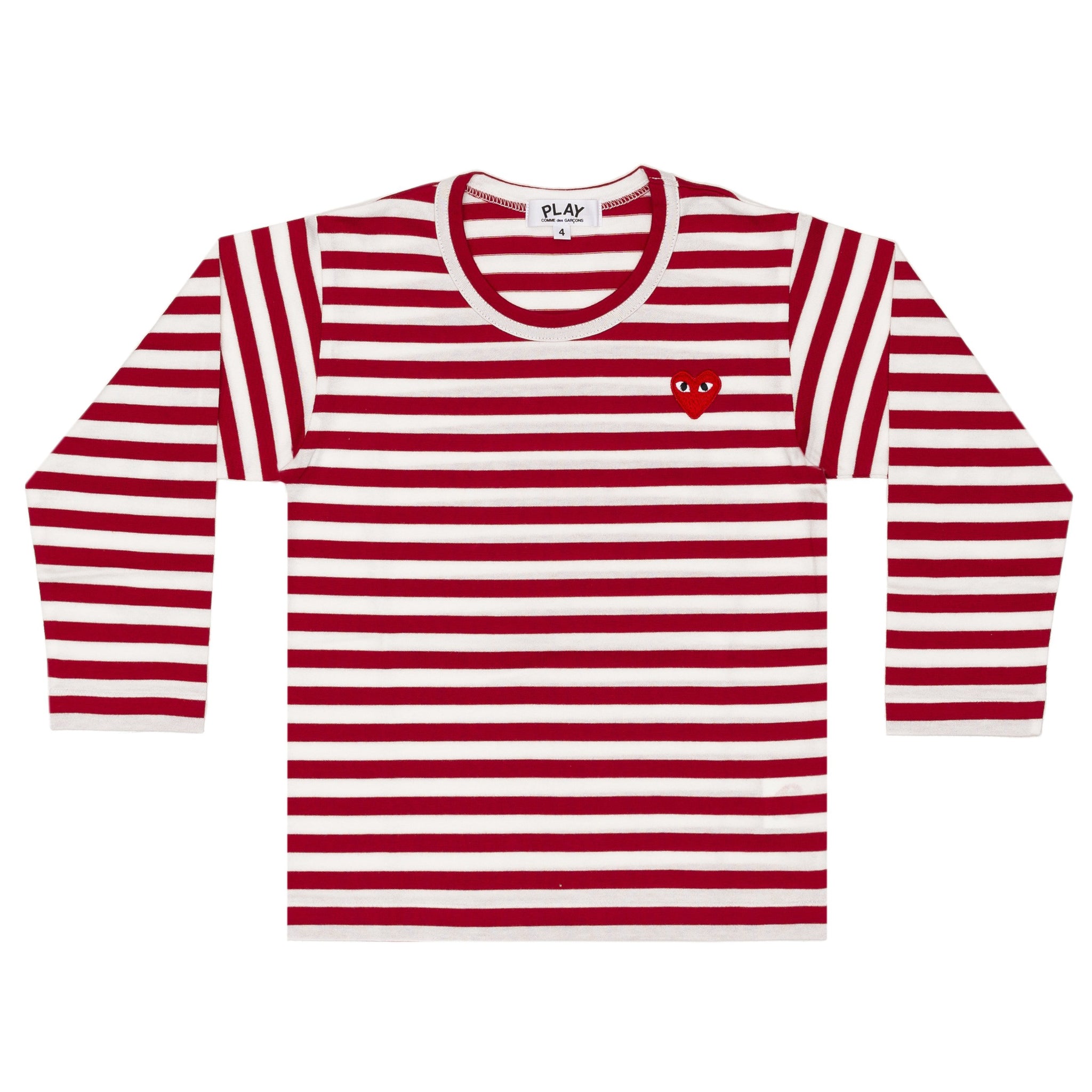 PLAY Kids L/S Striped T-Shirt (Red)