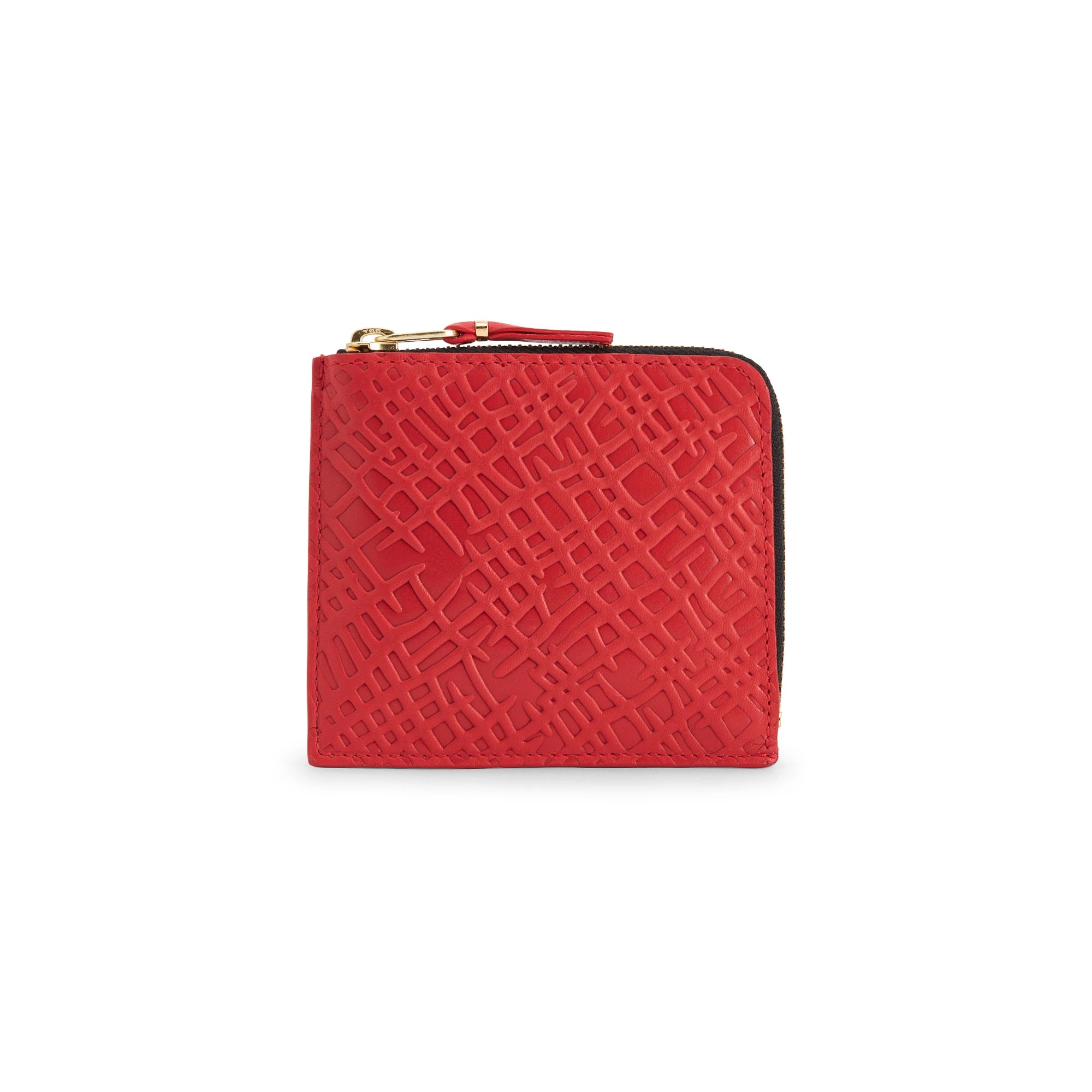 Red Embossed Roots Group Wallet 3100ERR